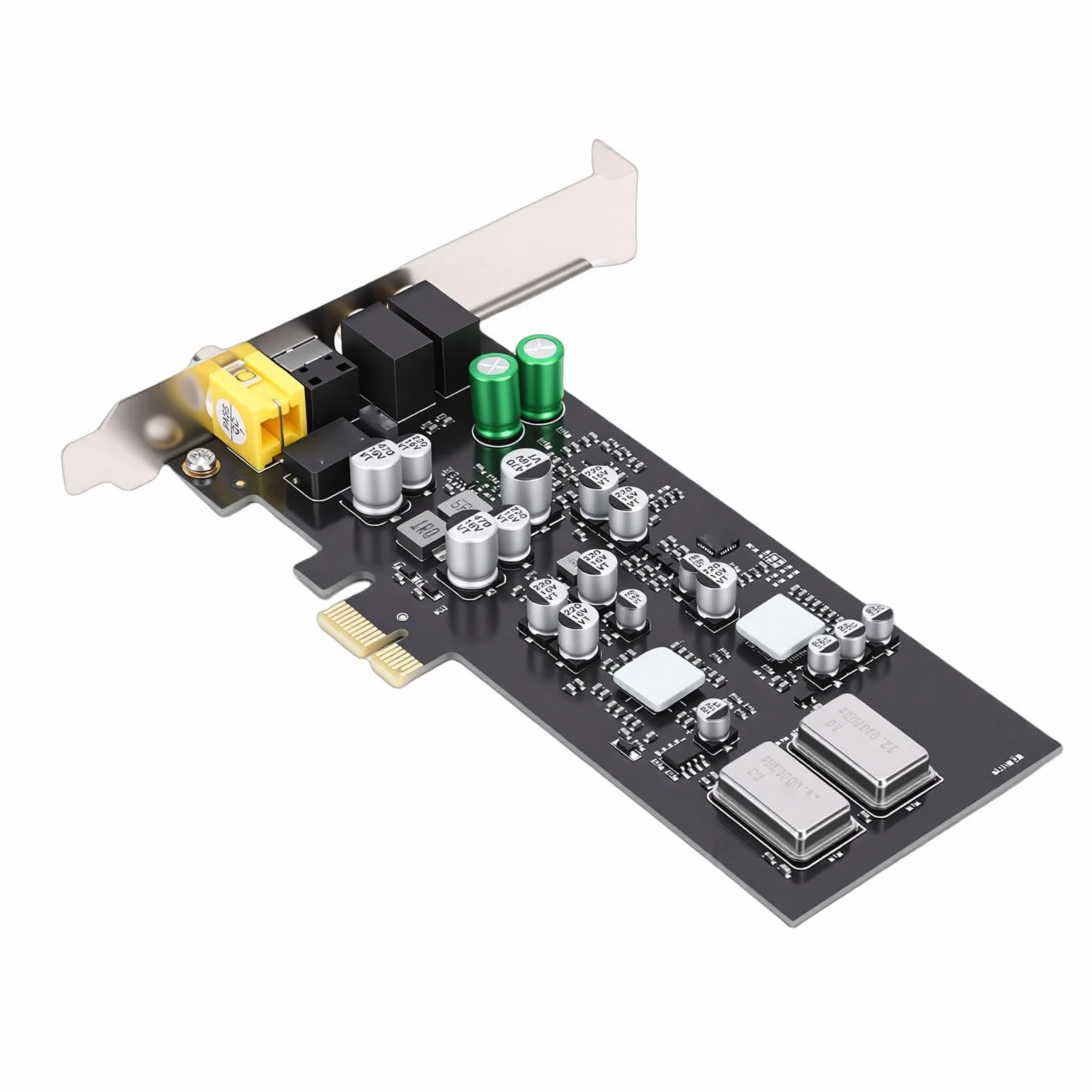Karta Dźwiękowa PCIE, Profesjonalna Karta Dźwiękowa HiFi, z Dwoma Przetwornikami DAC z częstotliwością Próbkowania 192 KHz i Przetwornikiem Cyfrowo-analogowym SABRE ES9018K2M, Kompatybilna z