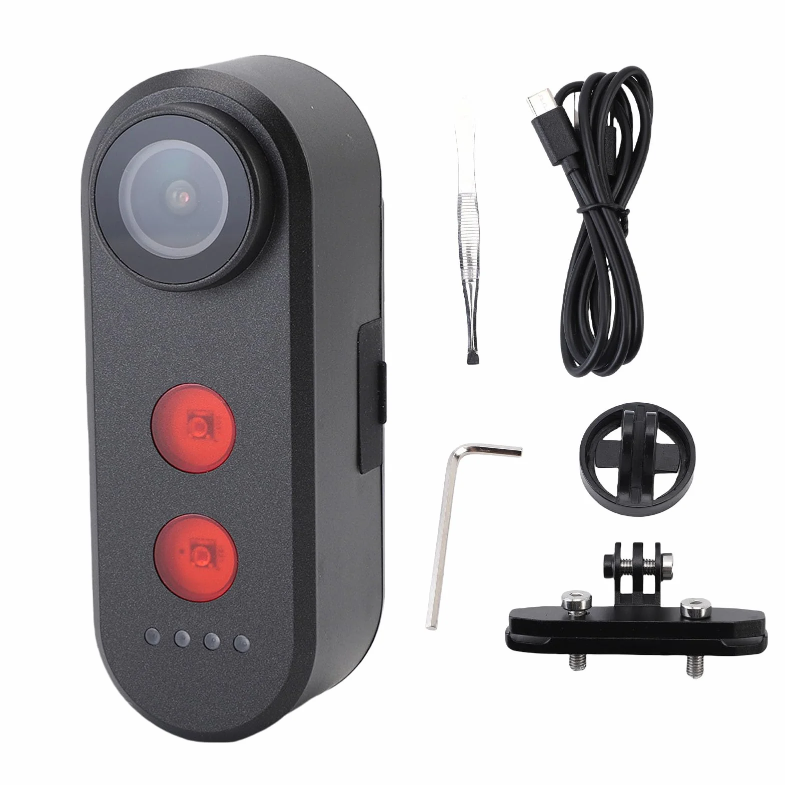 Bewinner Kamera Rowerowa z światłem Ogonowym, App Control 1080p HD Sports Action Camera, Kamery z Tylnym Widokiem na Rowerze Zewnętrzne z Mocowaniem, IPX6, 140 ° Kąt, 5000 MAh