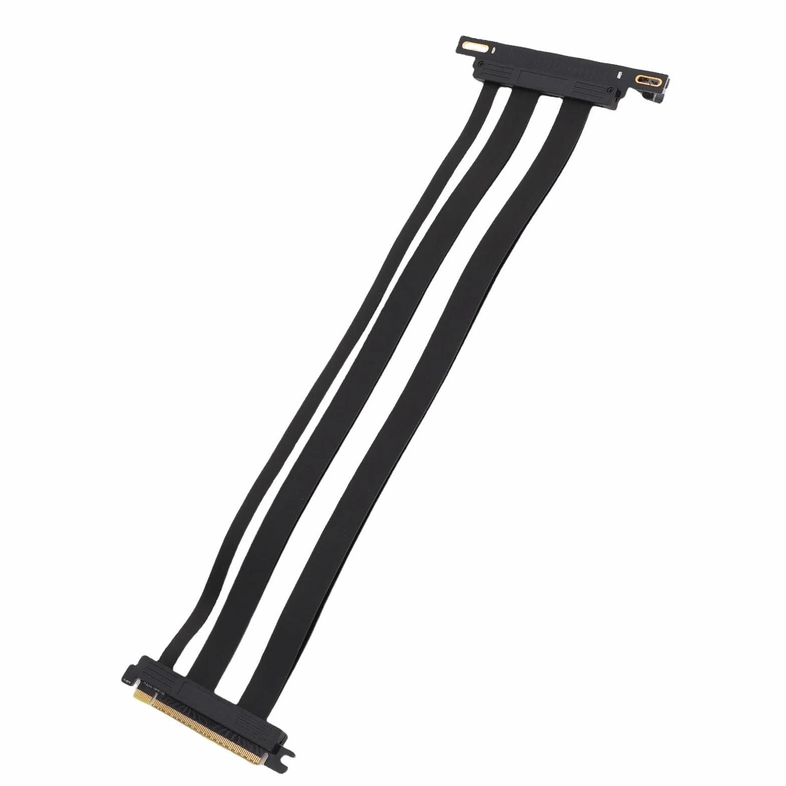 Naroote Kabel Nośny PCIe 5.0, Kabel Przedłużający GPU 128 Gb/s, Kątowy 90 Stopni do Pionowego Montażu Karty Graficznej, Idealny do Obudów Komputerów PC, Serwerowych Systemów Gier ITX (40cm)