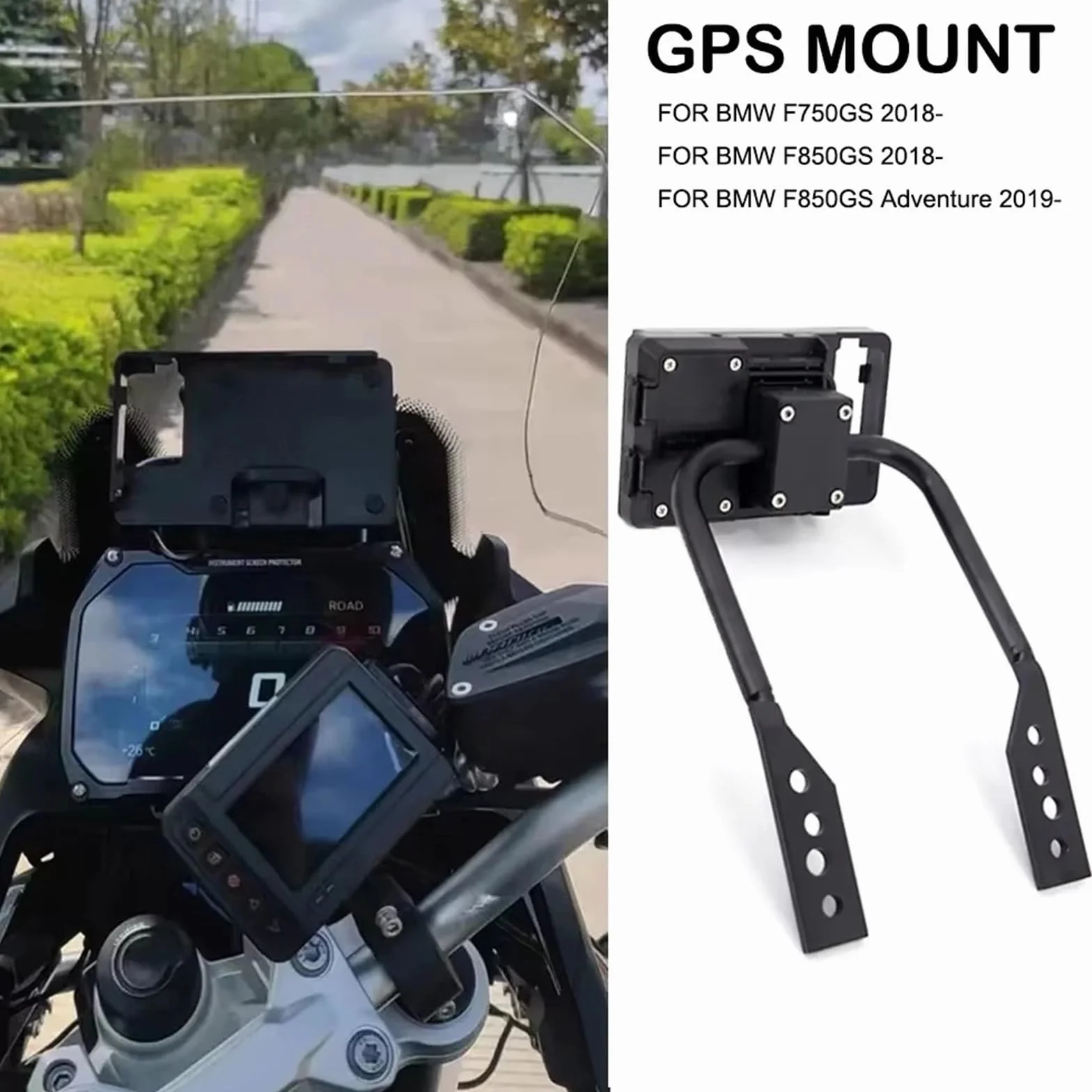 Uchwyt do nawigacji GPS Pasuje do BMW F750GS F850GS ADV Akcesoria do telefonu komórkowego Uchwyt do nawigacji GPS Płyta montażowa(Set)