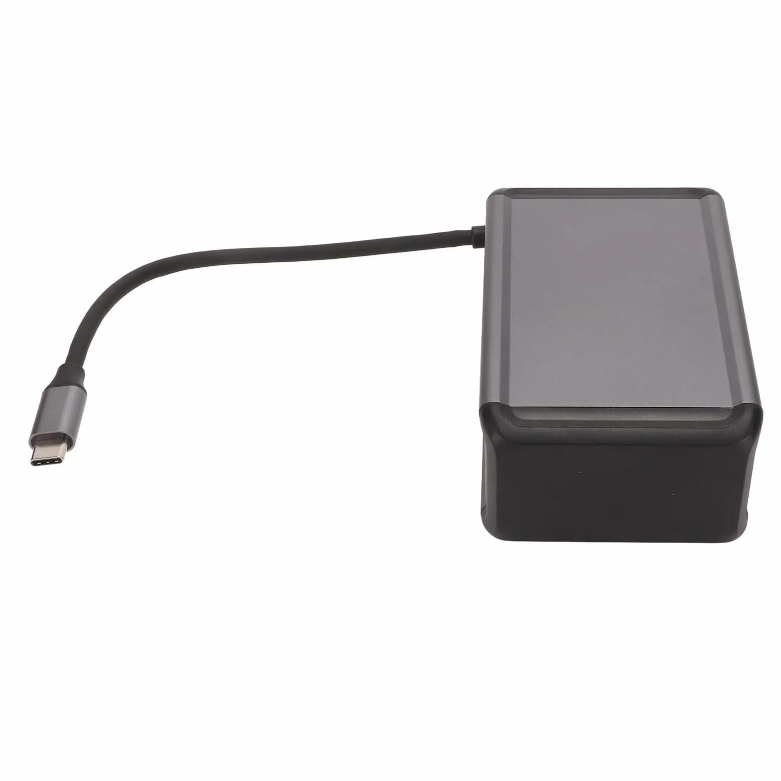 Hub 12 w 1 Typu C z obsługą 4K i funkcją Szybkiego USB 3.0 do Laptopów i Komputerów Stacjonarnych, Stop Aluminium, Szary (Szary)