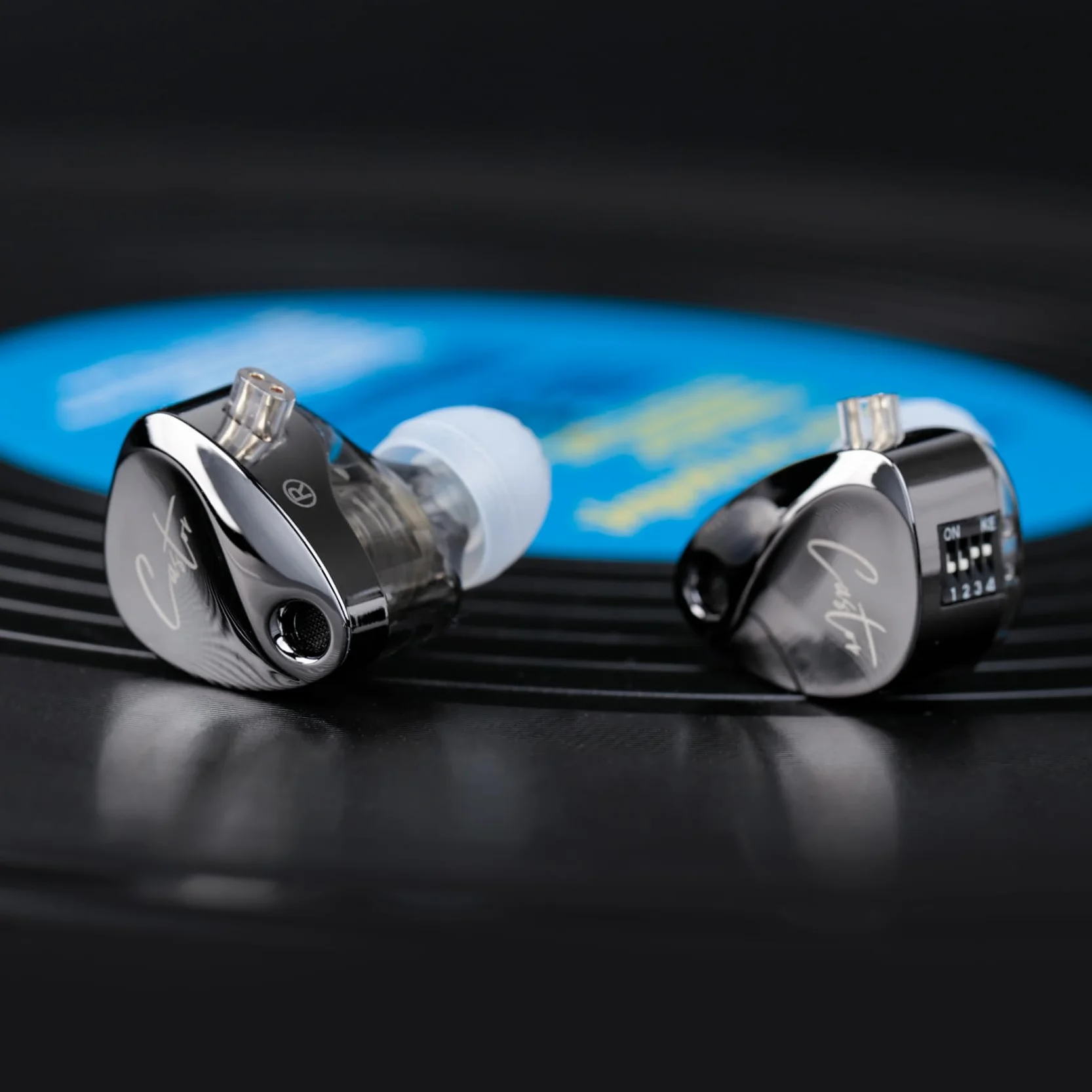 KZ Castor in Ear Monitor słuchawki, odłączany kabel 2-pinowy podwójny dynamiczny sterownik, przewodowe słuchawki douszne, ulepszone basy HiFi, Tuning dźwięku, izolacja szumów IEM