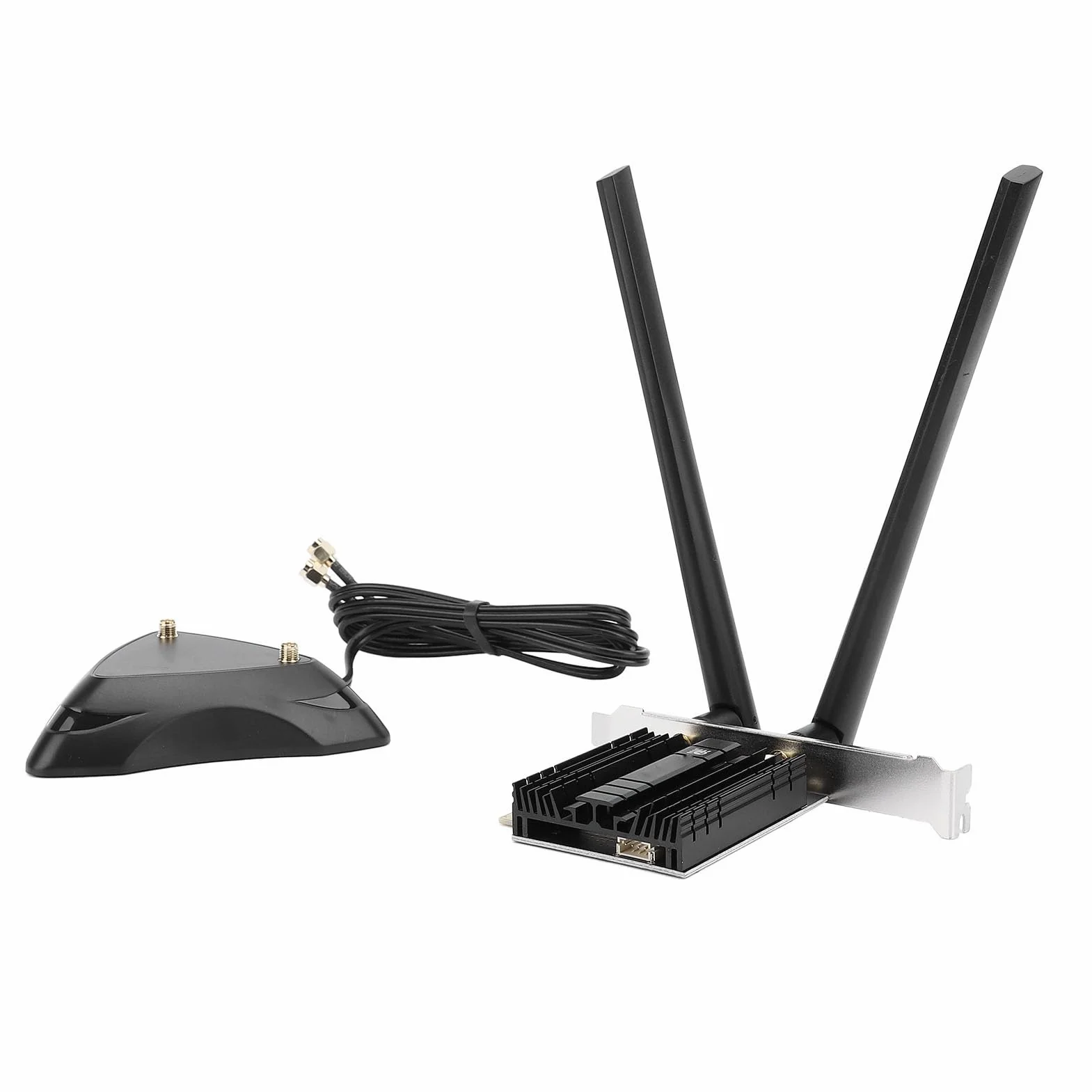 Karta BE200 WiFi 7, Karta Sieciowa WiFi 7, Karta Sieciowa PCIe 8774Mbps z Bluetooth 5.4, Trójzakresowa do 6GHz, 802.11ax, MU MIMO, Bezprzewodowa Karta Sieciowa 8774Mbps dla