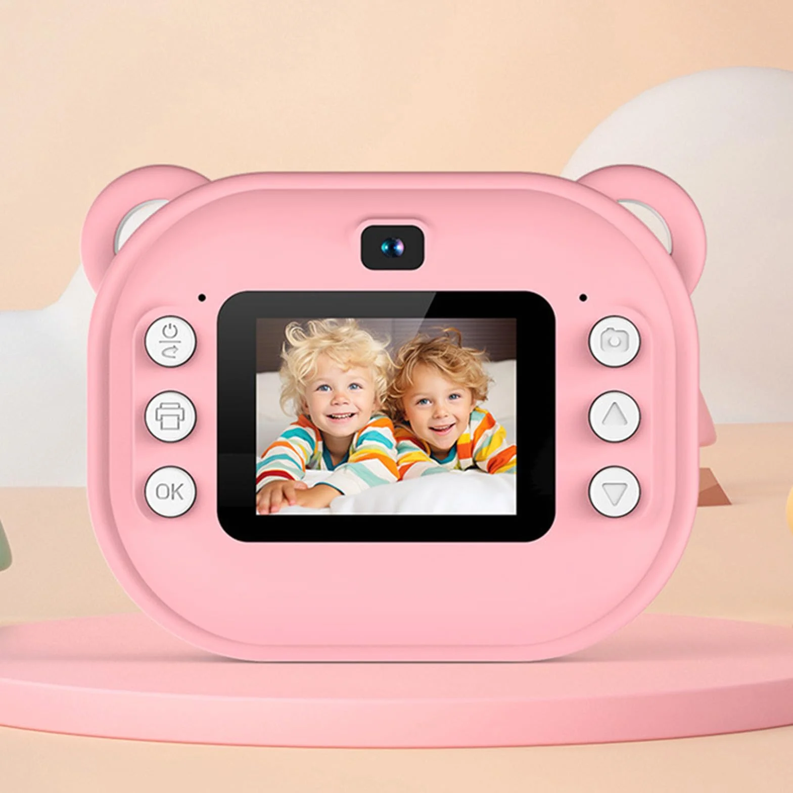 Aparat Natychmiastowy 1080P dla Dzieci (PINK)