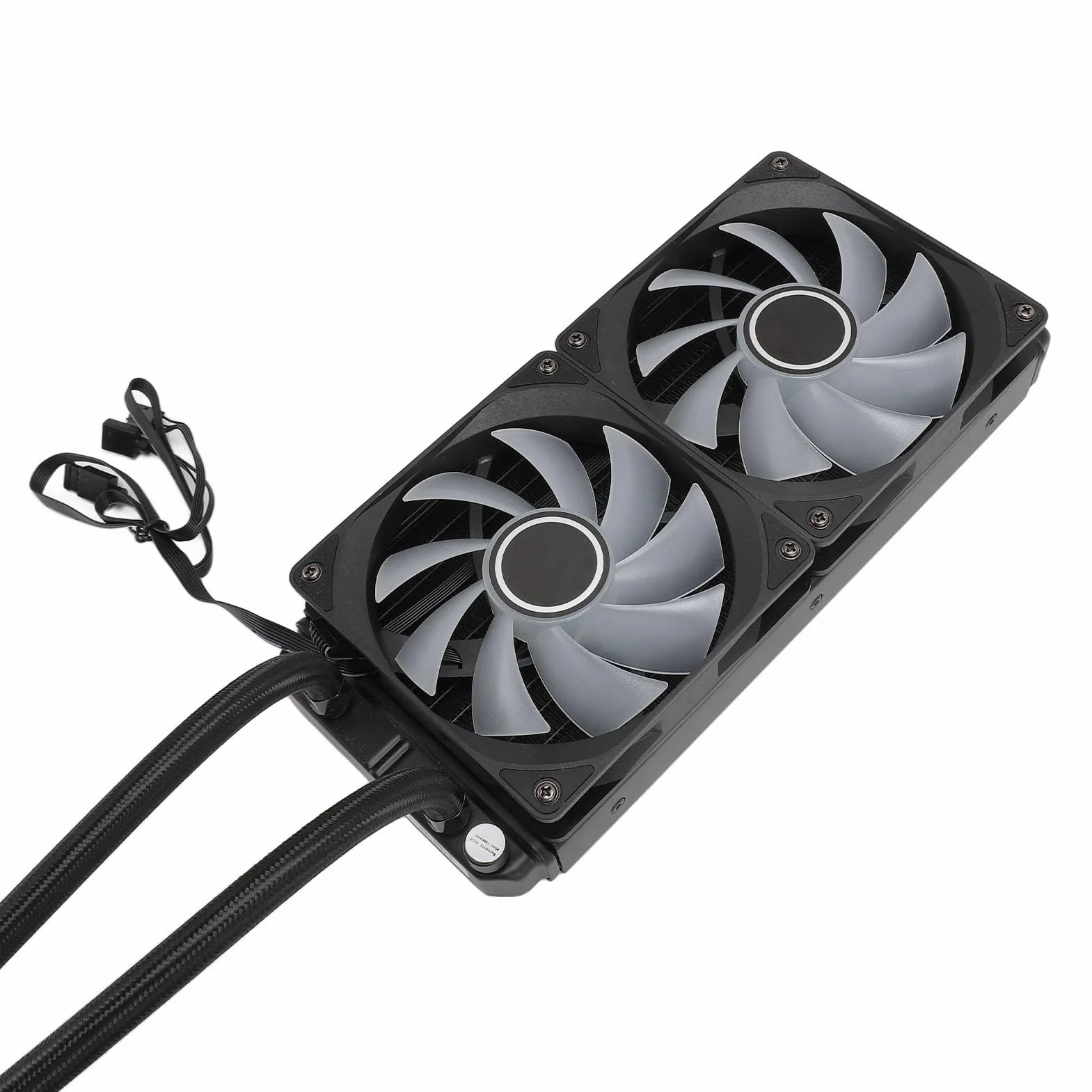240mm ARGB Chłodzenie Wodne Chłodnica Procesora Wysoka wydajność dla LGA2066 2011 V3 115X1700, 2 Wentylatory dla Entuzjastów Gier (Czarny)