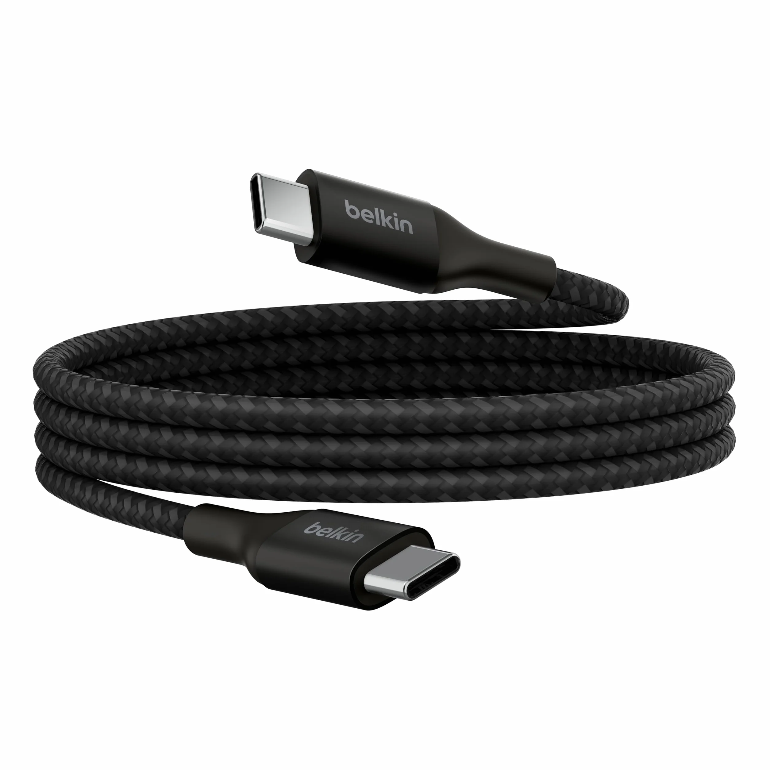 Belkin BoostCharge Kabel zasilania USB-C-USB-C, szybkie ładowanie Power Delivery 240 W, certyfikat USB-IF, zgodny z urządzeniami MacBook Pro, iPhone 15, Chromebook, Galaxy, iPad i innymi, 1 m, czarny