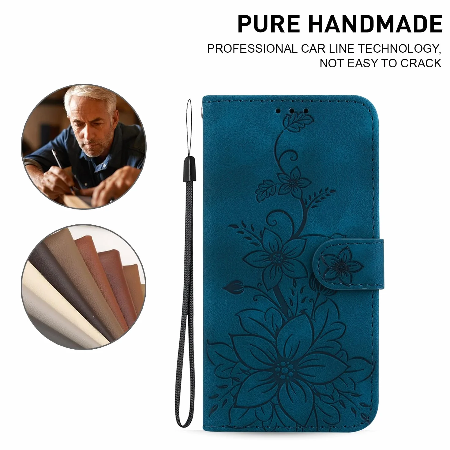 Skórzane etui Oppo Reno 10 5G z klapką i magnetycznym stojakiem