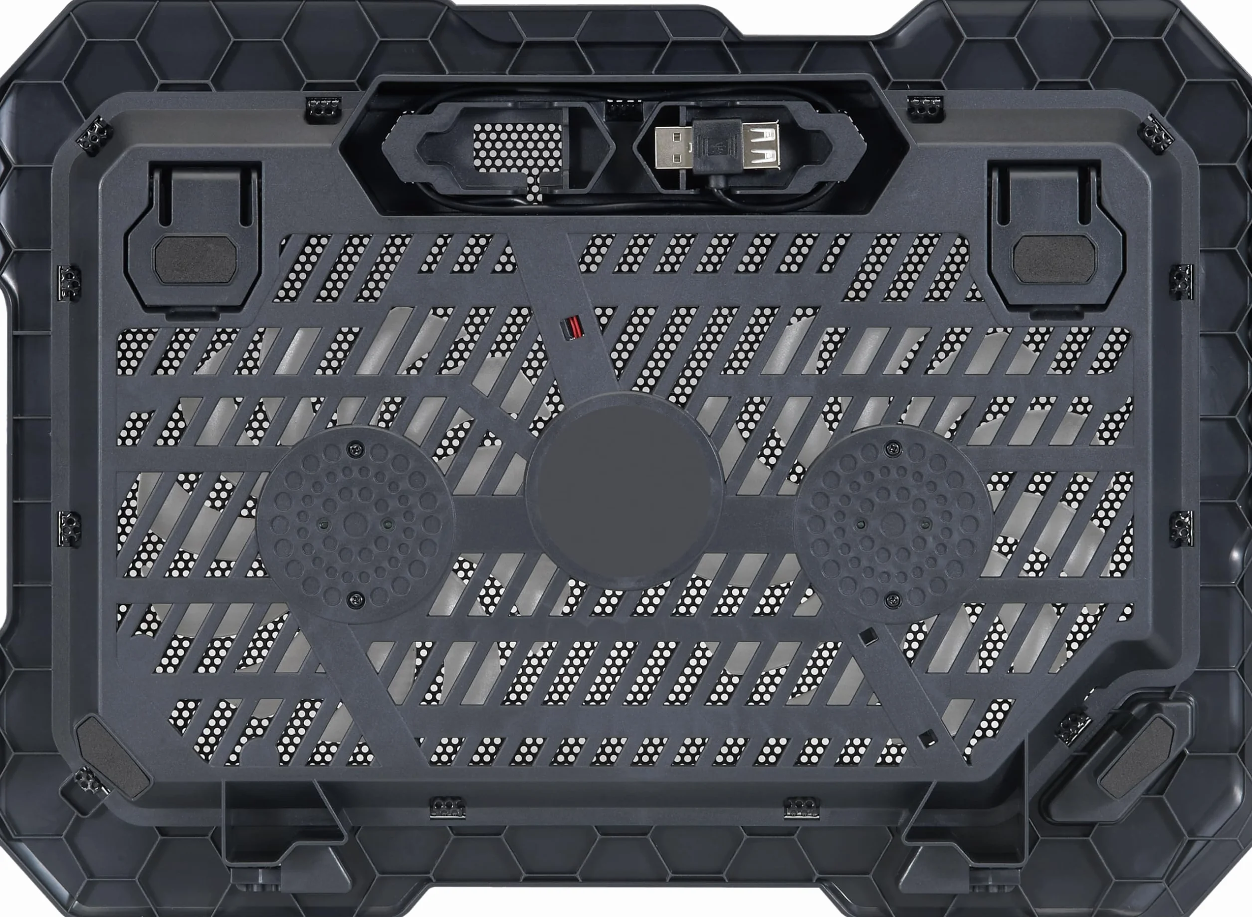 Conceptronic THANA01B podkładka chłodząca do notebooka, laptop do 15,6 cala, 2 wentylatory, 2-stopniowa regulacja wysokości
