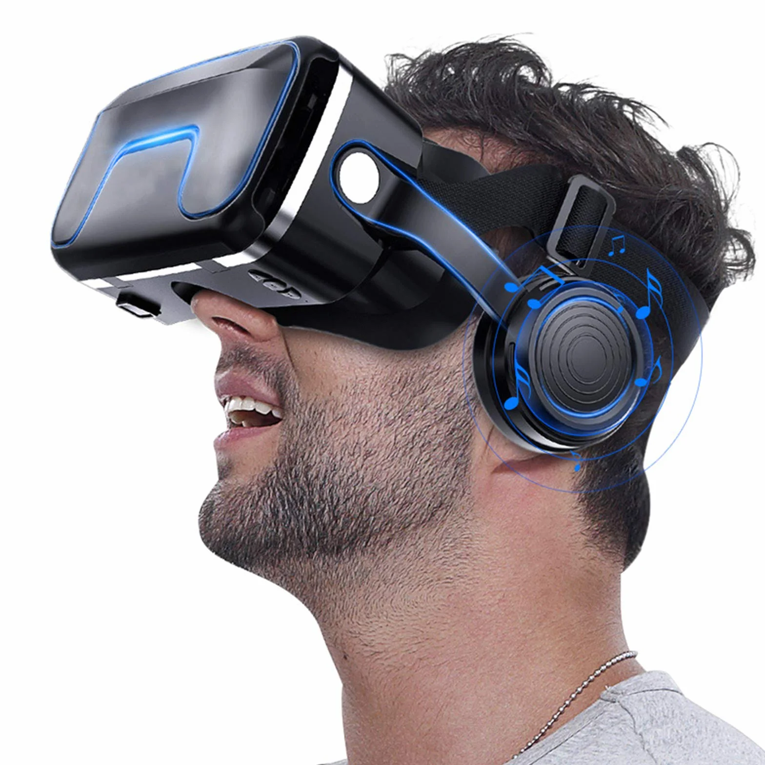 VR Okulary 3D, VR Virtual Reality, VR Smartphone Słuchawki do gier i filmów kompatybilne z iPhonem, Samsung i innymi smartfonami (4,7 do 6,0 cala)