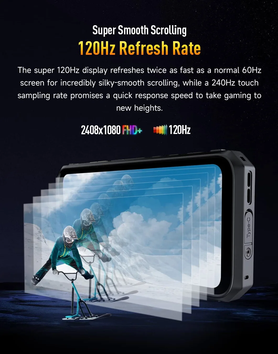 Ulefone Niezniszczalny smartfon Power Armor 19, aparat 108 MP, 12 GB 256 GB, 6,58 cala, 120 Hz FHD, wodoodporny telefon komórkowy z systemem Android 12, wodoodporny IP68, Dual SIM, termometr