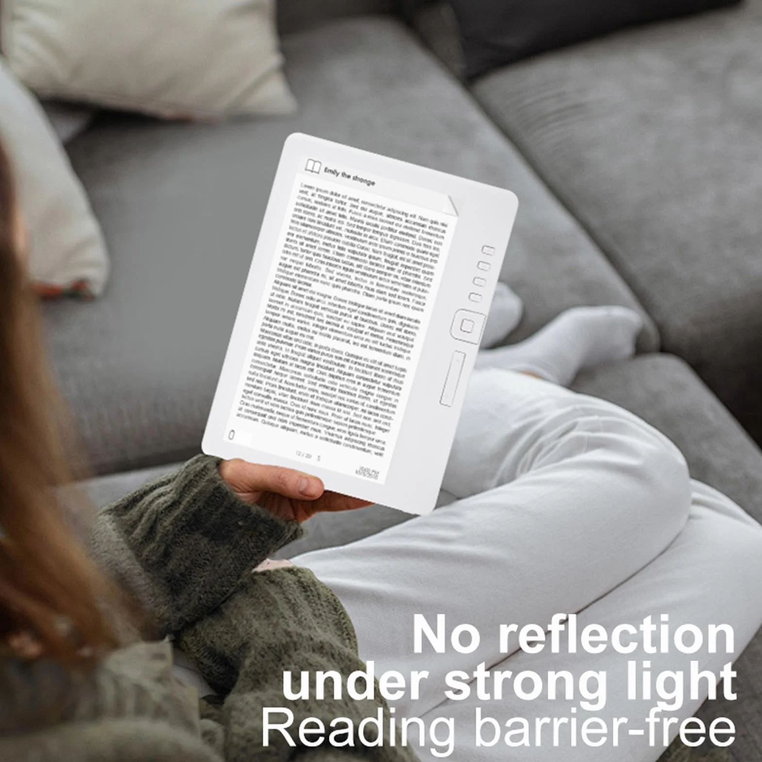Topiky E Reader 7-calowy, Czytnik E-booków z Dużym Ekranem E-Ink, Inteligentna Notatka Papierowa Biorąc Tablet z ochroną Ekranu i Słuchawki, 16: 9 Ekran E KSIĄŻKI KSIĄŻKI (16G)