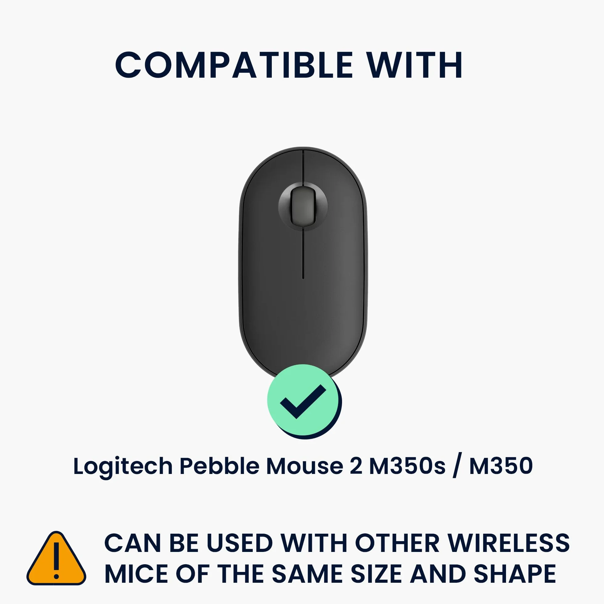 kwmobile etui na mysz kompatybilne z Logitech Pebble Mouse 2 M350s / M350 Etui na mysz Bluetooth z wytrzymałego sznurka i neoprenu - czarne
