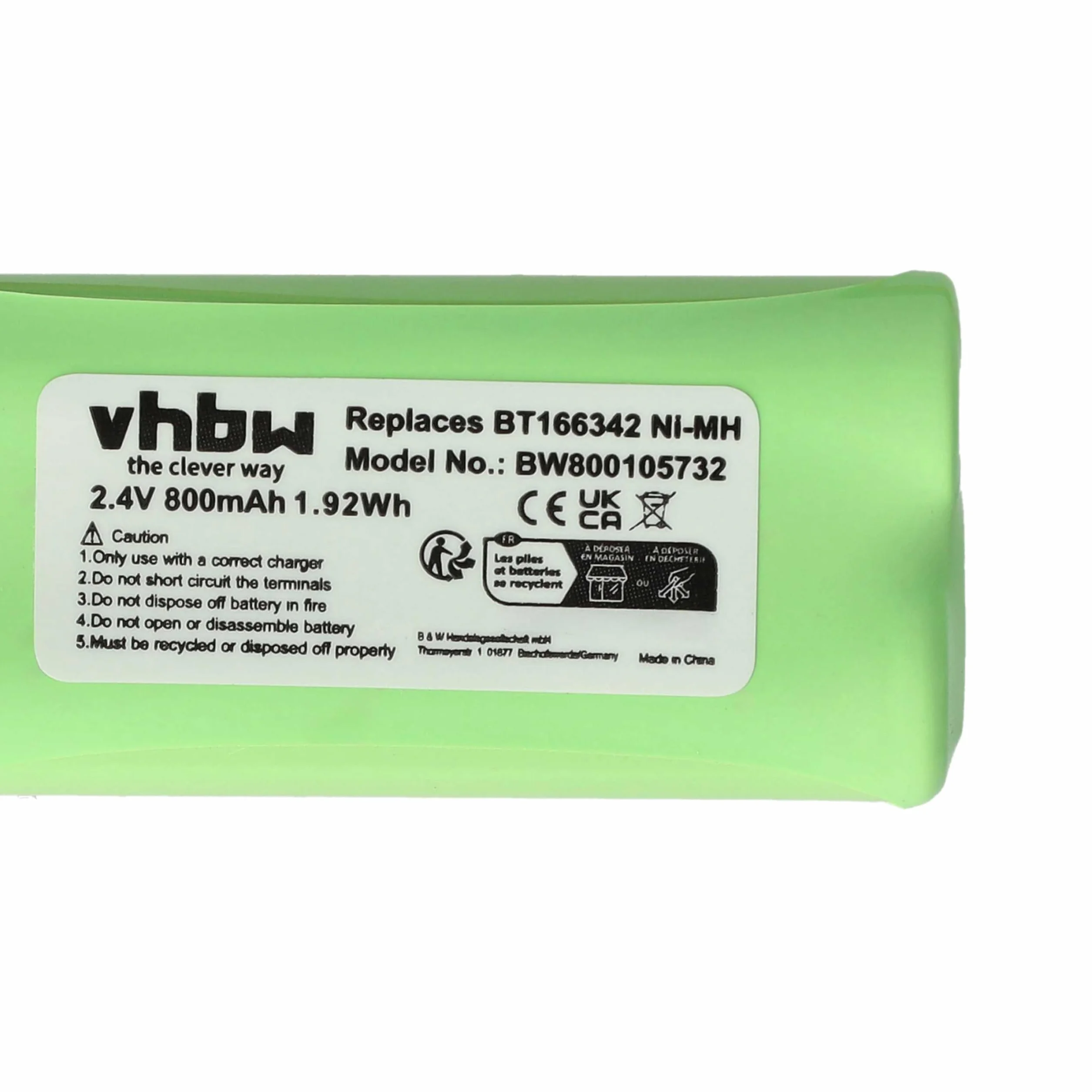 Motorola BT283342 BT183342 bateria do telefonu bezprzewodowego 800mAh 2,4V NiMH vhbw 2 szt.