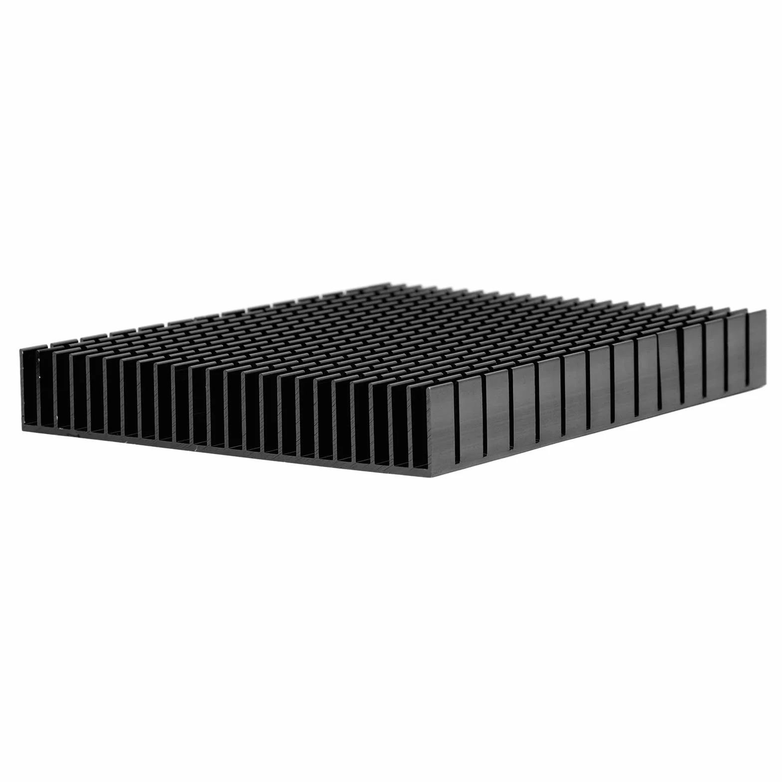 Aluminiowy radiator, 150 x 120, 20 mm, moduł radiatora, płetwa chłodnicy, wysoka wydajność, duży, do chłodzenia płyty głównej PCB LED, routera z płytą tylną GPU (czarny)