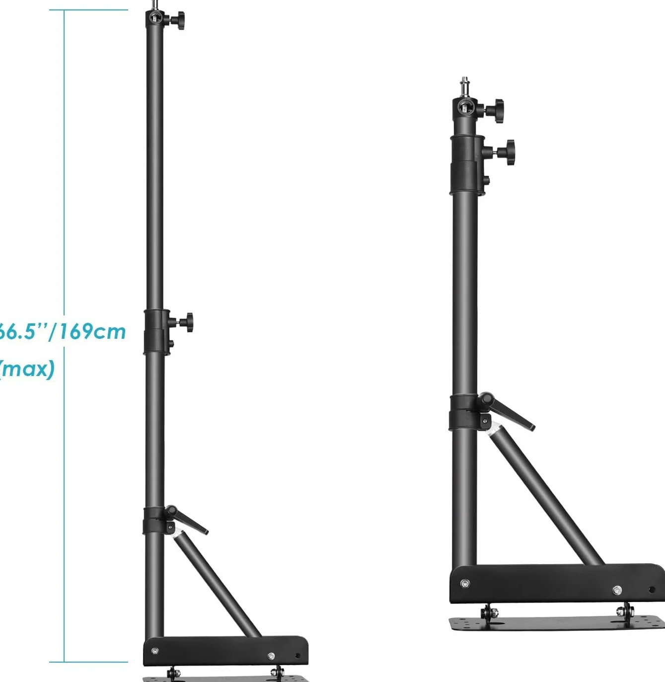 NEEWER Monolight Softbox ramię z trójkątną podstawą do fotografii, studia wideo, światło stroboskopowe, światło monolight, softbox, reflektor parasolowy, obrót o 180 stopni, maks. długość 169 cm