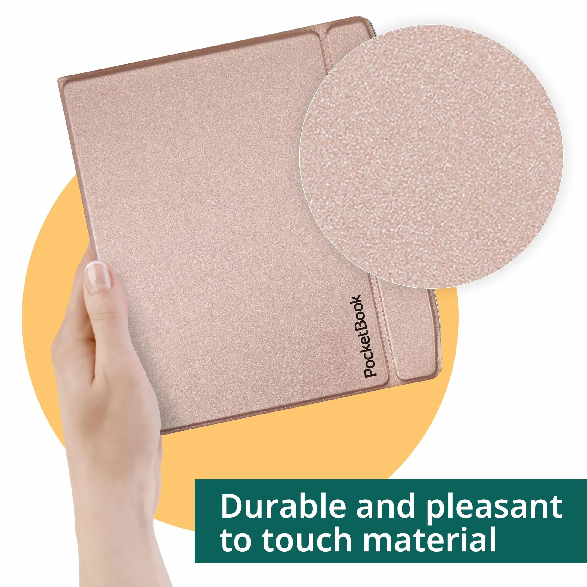 PocketBook Motyki - Flip Cover błyszczący beżowy