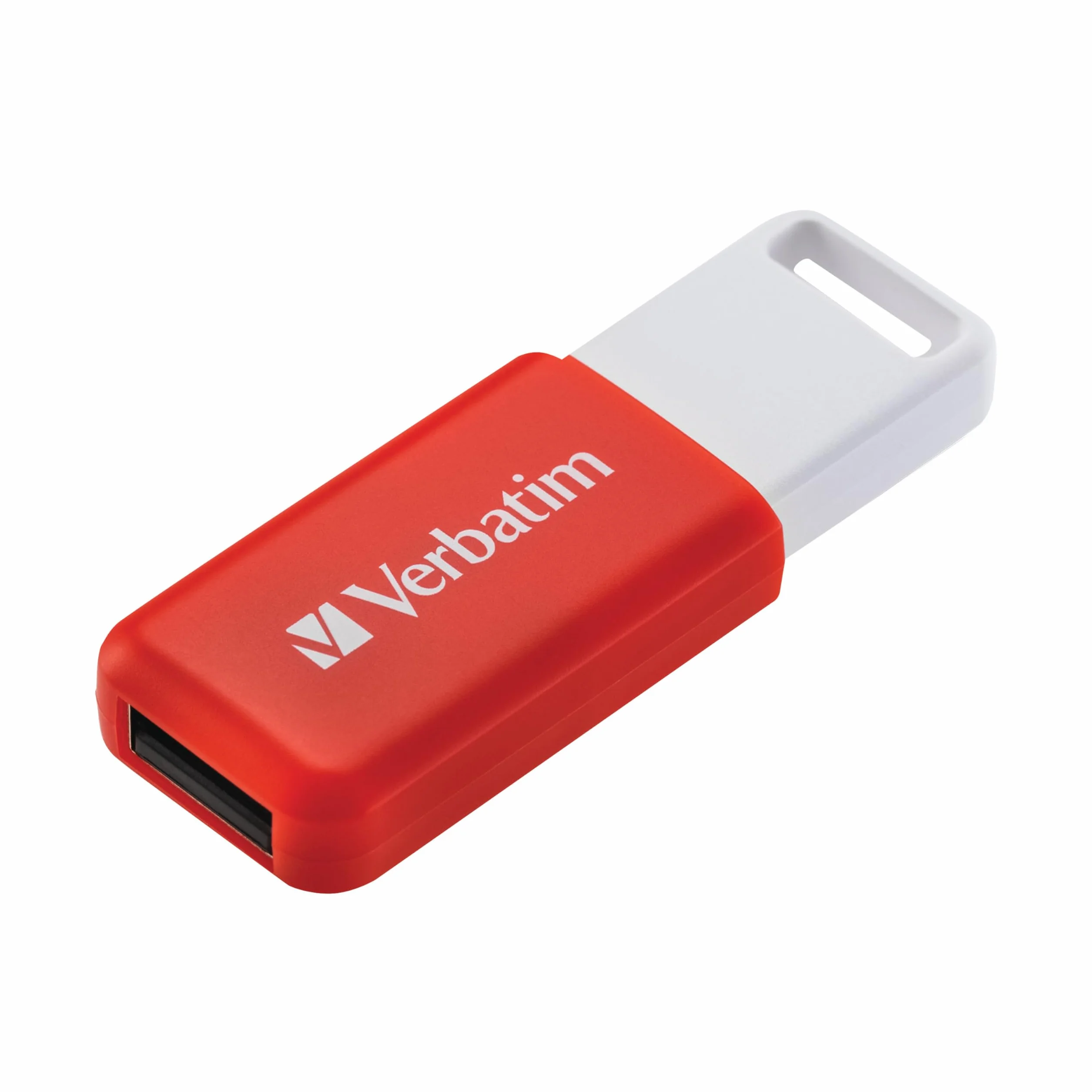 Verbatim DataBar pamięć USB, kompaktowa pamięć z pamięcią 16 GB, przenośna pamięć USB 2.0 w kolorze czerwonym, idealna do laptopa, komputera i notebooka