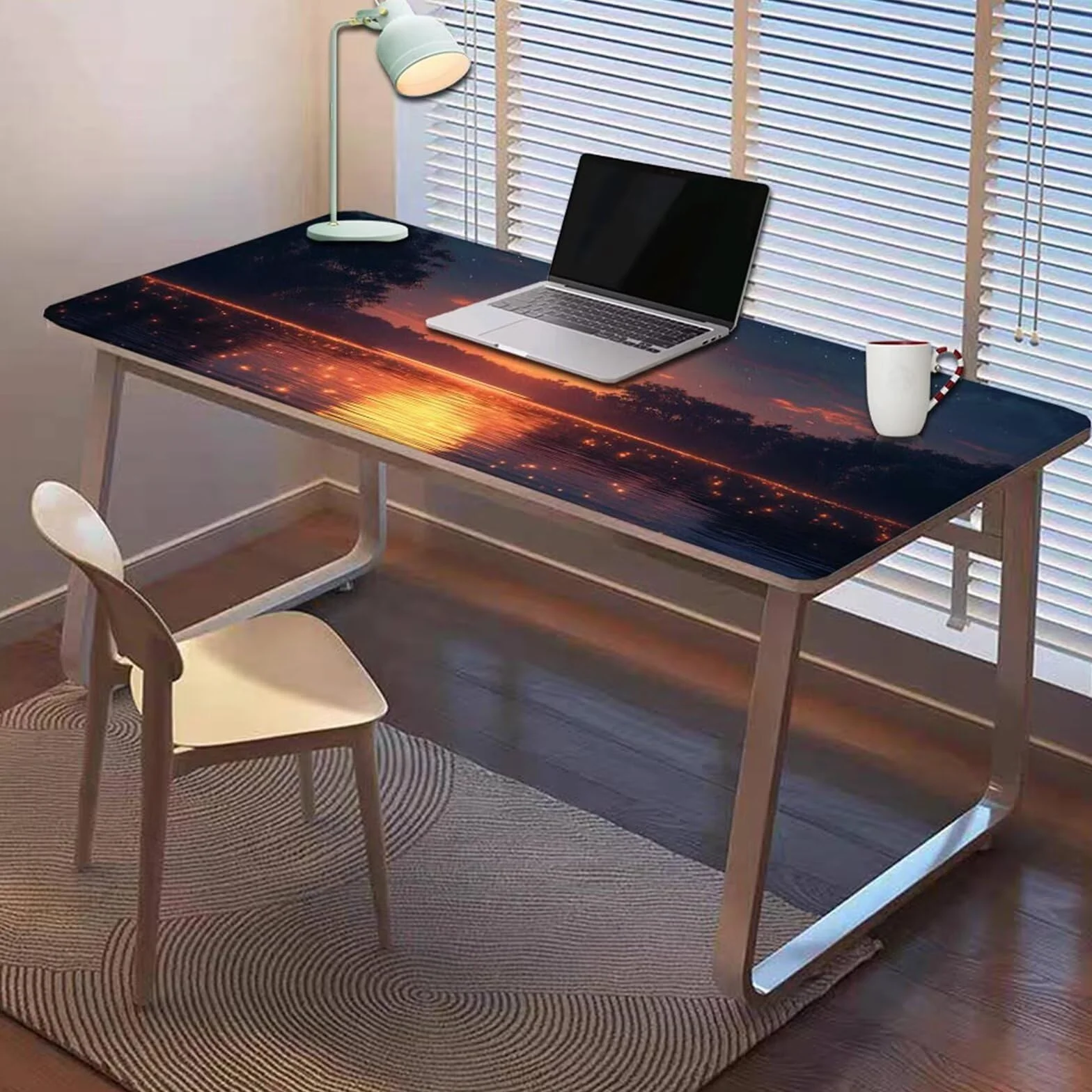 Gamingowa podkładka pod mysz 1200 x 600 x 3 mm, XXL, wodoszczelna, odporna na ścieranie, z przyszytymi krawędziami, podkładka na biurko, poprawia prędkość i precyzję, do komputera, laptopa, komputera