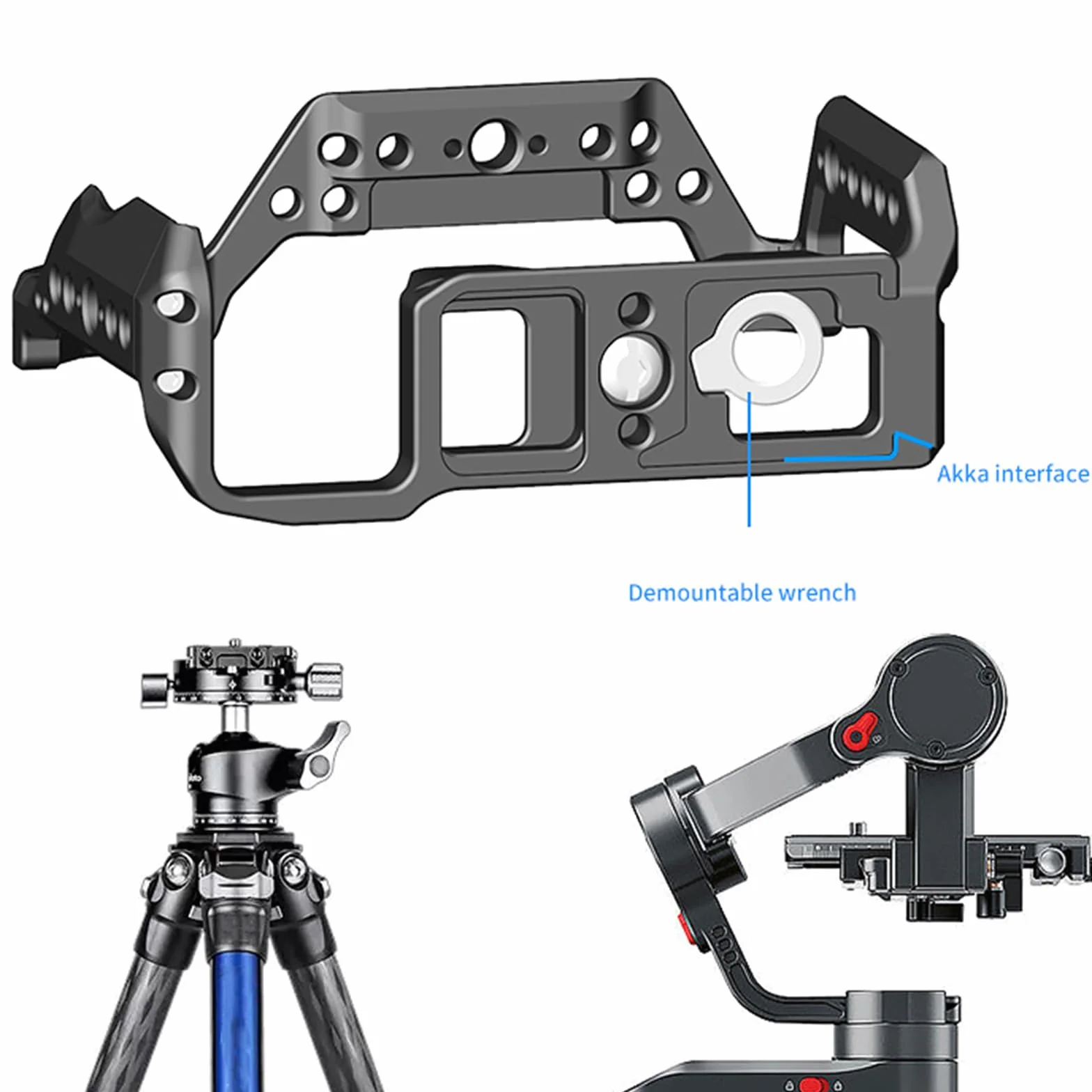 Pełna klatka aparatu ochronna obudowa do A7M4 A7M5 A7R5 DSLR stabilizator rozszerzeń aparatu wideo film film film uchwyt sprzęt fotograficzny