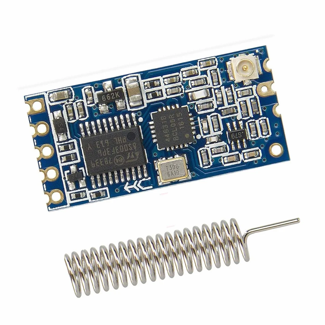 HC-12 433 Mhz SI4463 Bezprzewodowy nadajnik/odbiornik komunikacji danych port szeregowy na długich dystansach 1000 m zastępuje Bluetooth z anteną sprężynową