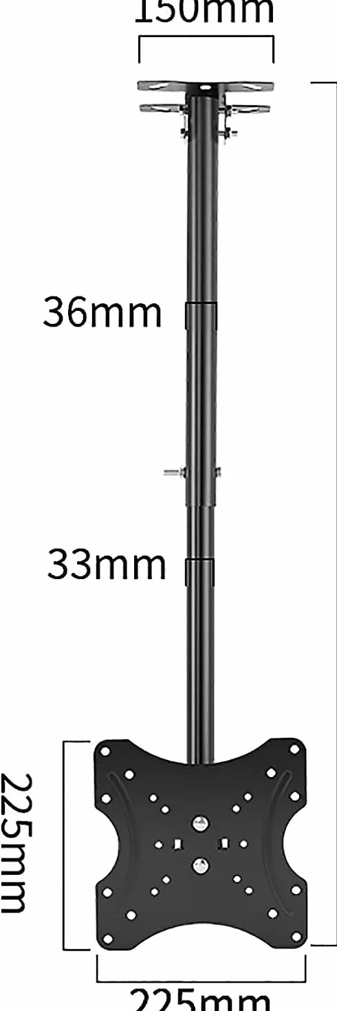 Uniwersalny Stojak Pod Telewizor, Wielofunkcyjny, Regulowany Uchwyt Sufitowy, Obrotowy Uchwyt Teleskopowy, Pasuje Do Większości Monitorów Plazmowych Lcd O Przekątnej 14-3
