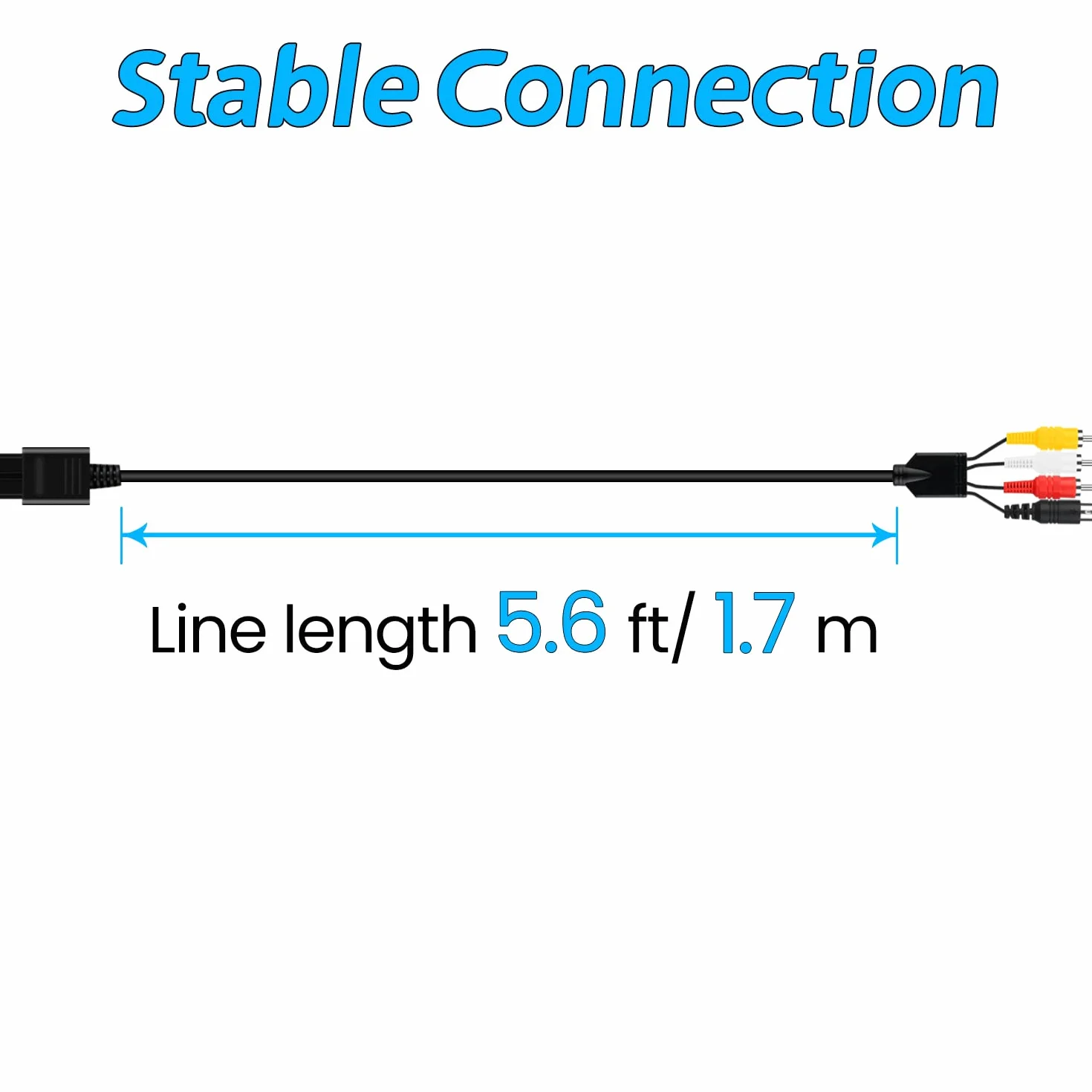 OSTENT AV Composite S-Video RCA Video HD TV kabel kompatybilny z Nintendo 64 N64 SNES SFC NGC