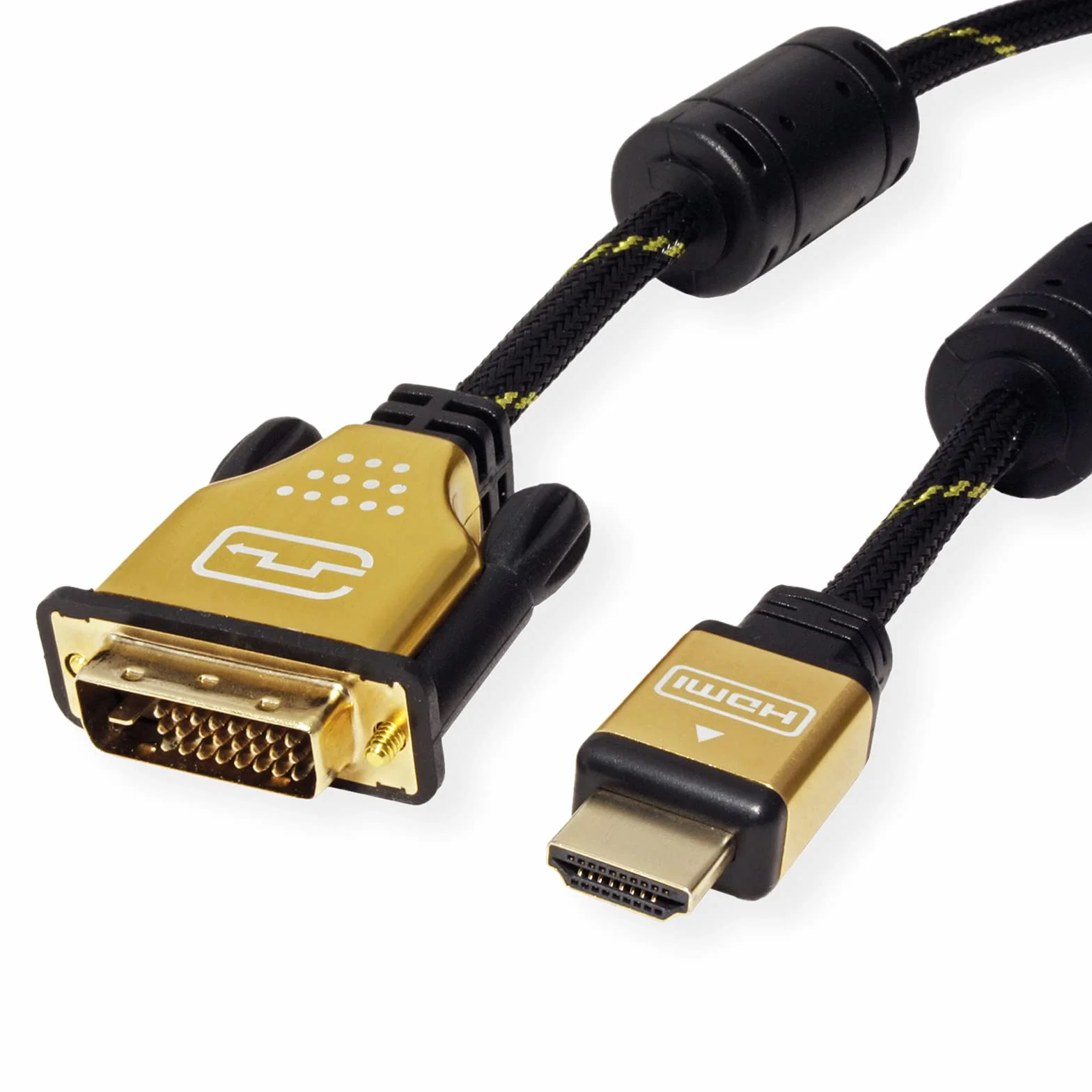 ROLINE GOLD kabel do monitora DVI-HDMI, ST-ST, (24+1) podwójny lewy, 1,5 m