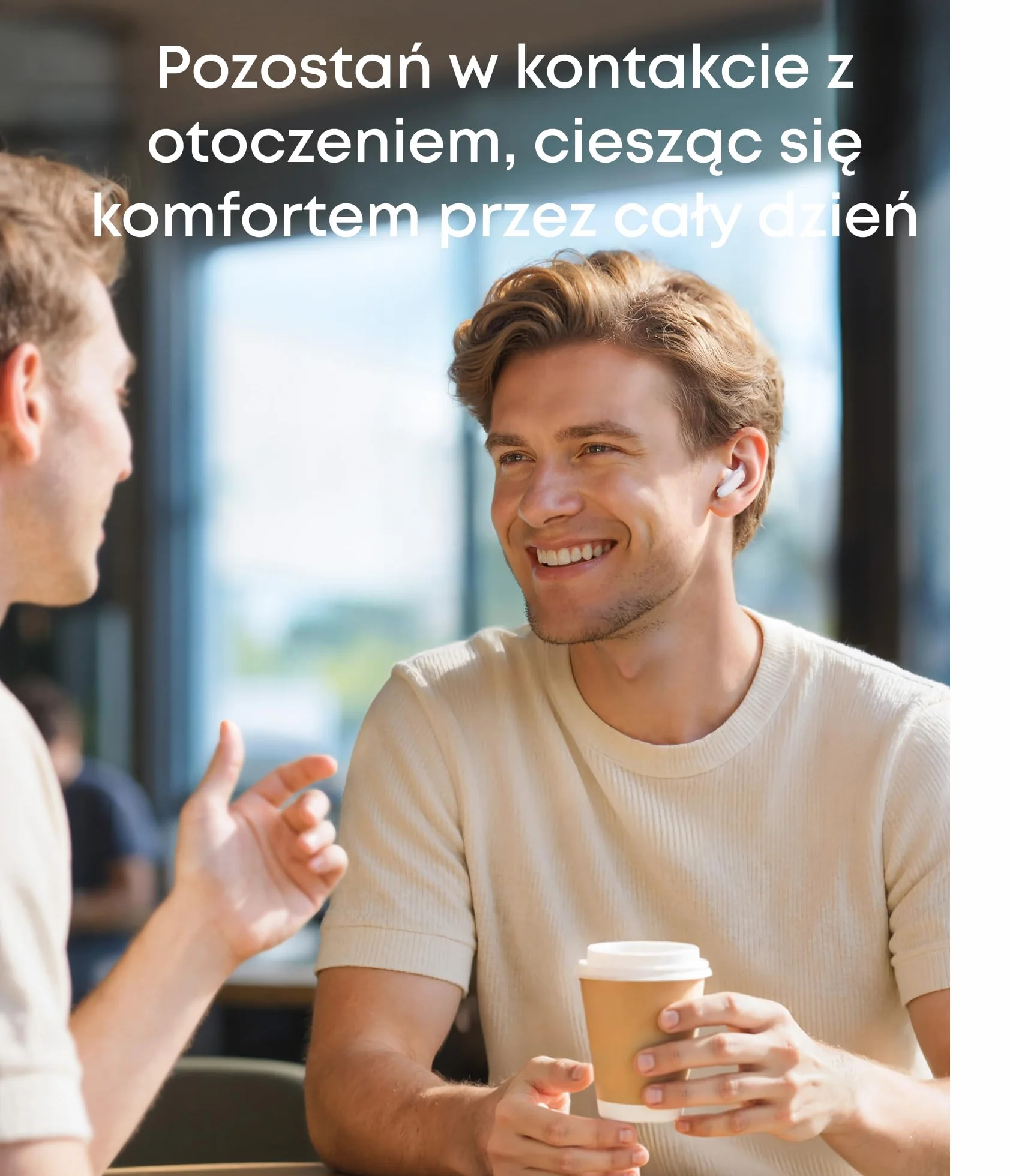soundcore słuchawki douszne Liberty Buds, ANC, szybkie ładowanie (biały) | TWS, ANC, 4 rozmiary wkładek, tłumaczenie AI (100 języków), lepsza jakość rozmów z AI, częściowo douszna konstrukcja