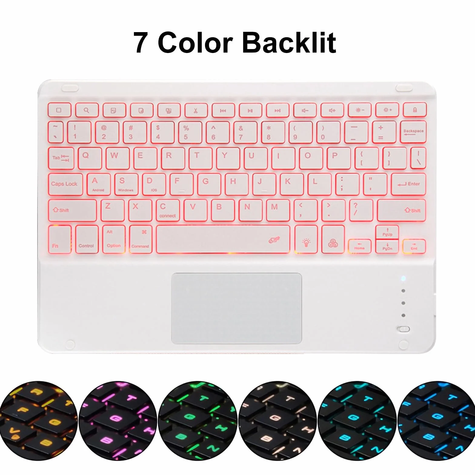 Etui z klawiaturą do Xiaomi Mi Pad 6/6 Pro 11" 2023, Wbudowany Uchwyt Na Ołówek, Magnetyczna Odłączana Bezprzewodowa Podświetlana Klawiatura z Myszą Bluetooth,Dark purple