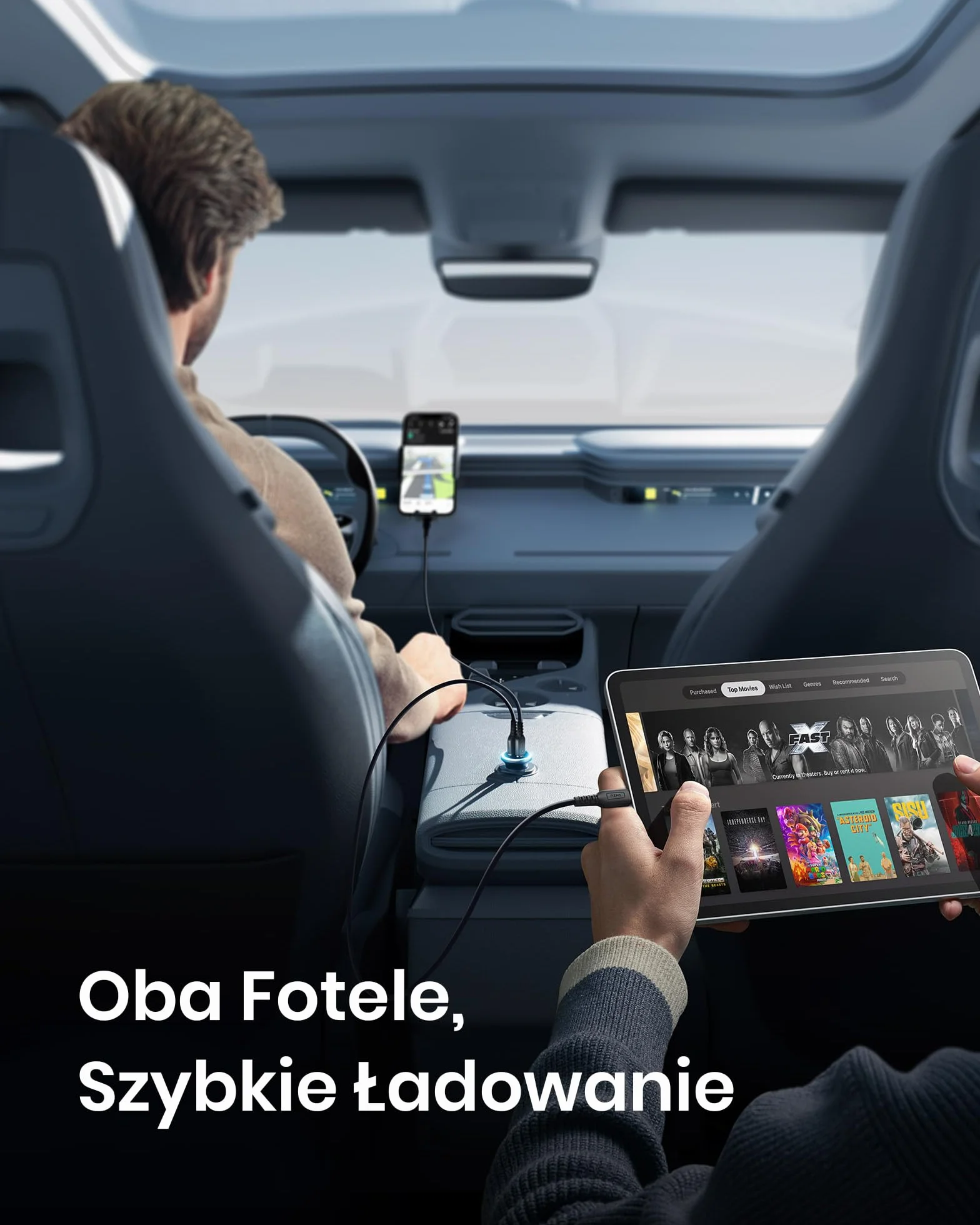 INIU Ładowarka samochodowa, ładowarka USB do zapalniczki samochodowej łącznie 66 W [USB C 36 W+A 30 W] gniazdo USB 12 V, szybkie ładowanie PD3.0 ładowarka samochodowa metalowy adapter do iPhone'a 16