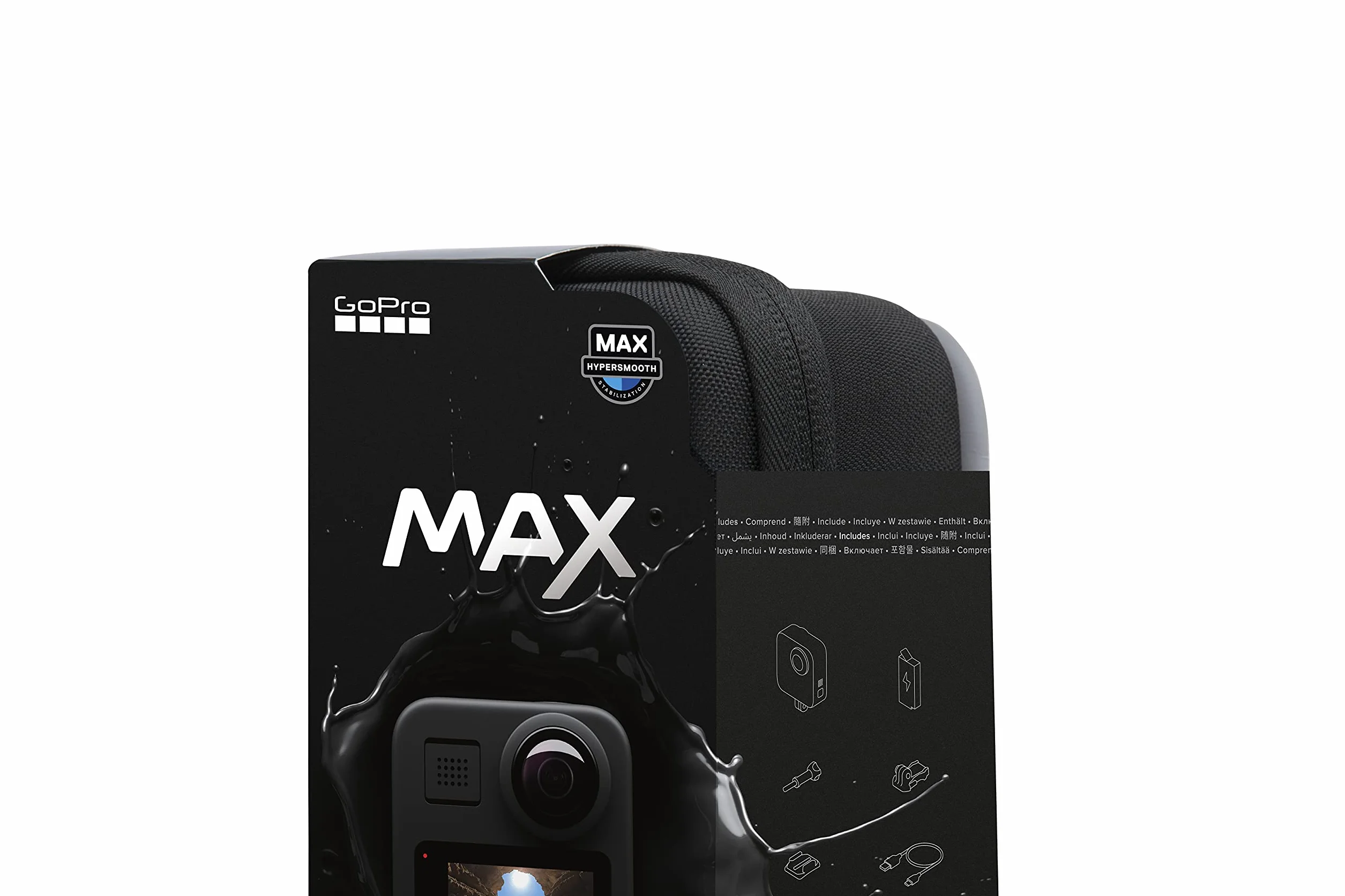 GoPro MAX — wodoodporna 360 + tradycyjna kamera akcji z ekranem dotykowym sferyczny 5.6K30 wideo HD 16.6MP zdjęcia 360 1080p stabilizacja transmisji na żywo