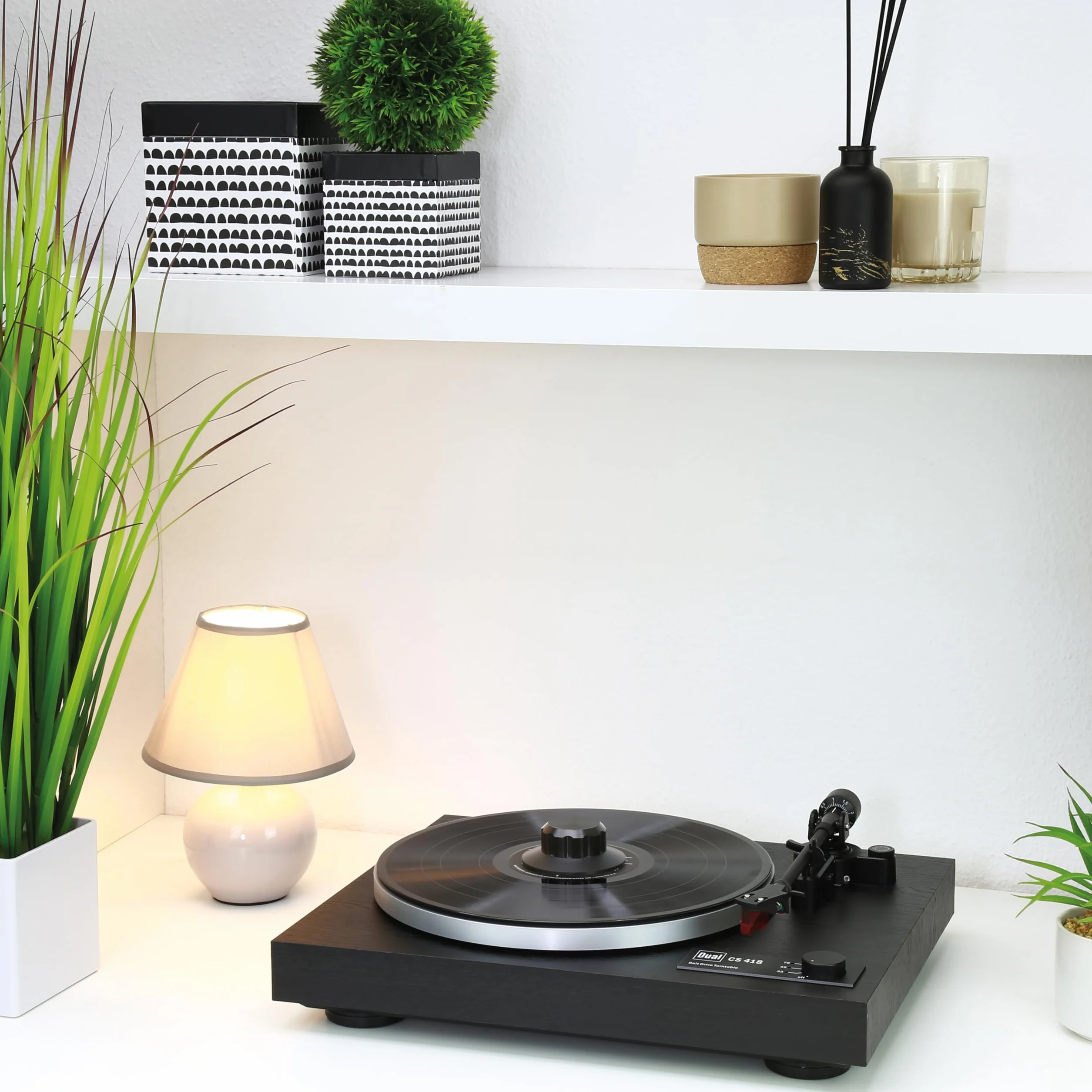 Dynavox Zacisk do płyty gramofonowej VC150, zacisk do mocowania płyty winylowej, z aluminium, czarny