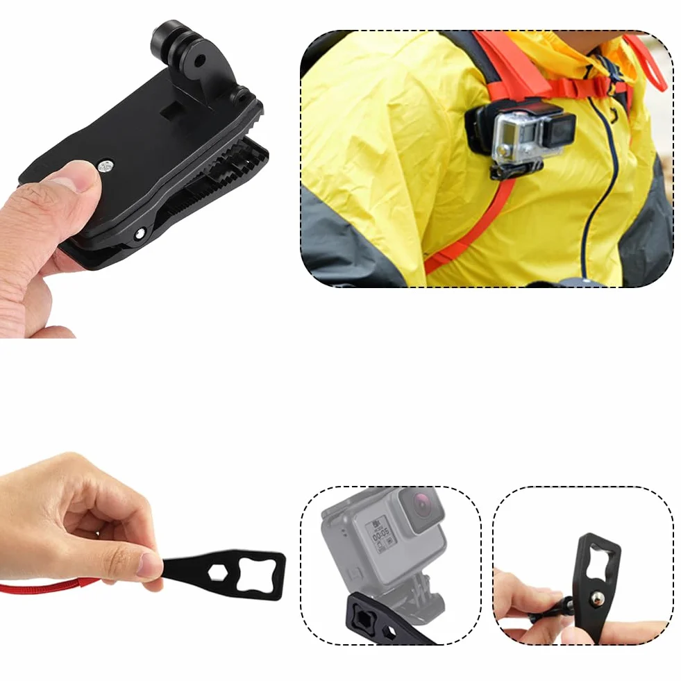 Akcesoria Do Kamer Sportowych, Zestaw Akcesoriów Do Kamer Sportowych, Zestaw Akcesoriów Action Cam,Kompatybilny Z Hero,Zkcesoria Do Kamer Do Kamery Akcji Dla Hero 10 9 8 7 6 5 4 3