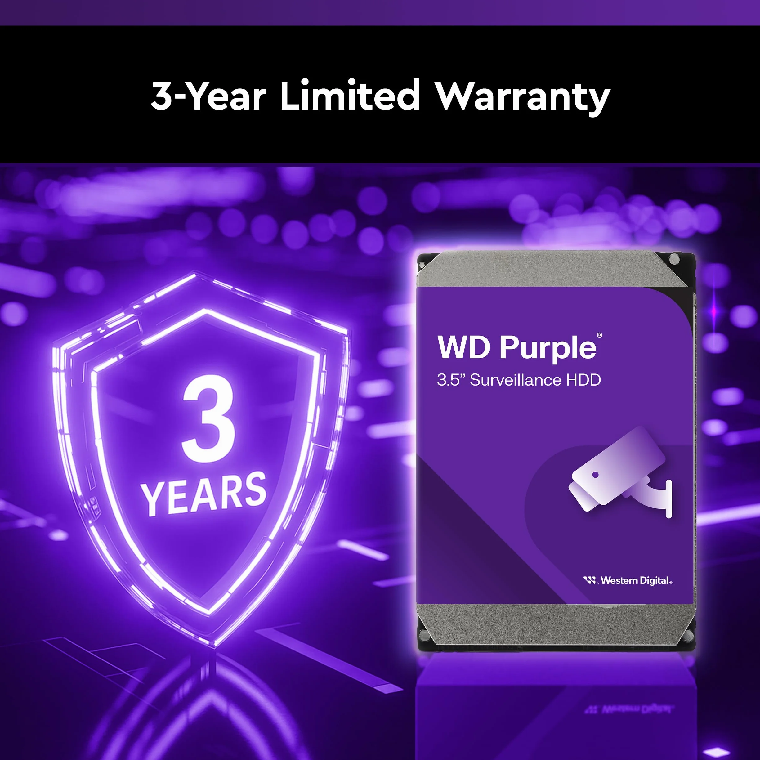 HDD WD Purple WD64PURZ 6TB - 6Gb/s Sata III 256MB (D)