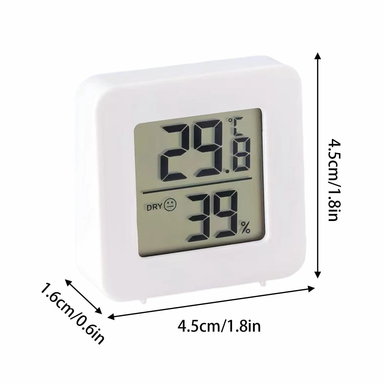 Monitor temperatury i wilgotno?ci w pomieszczeniu - Cyfrowy wska?nik ekspresji monitora temperatury i wilgotno?ci,Czujnik komfortu powietrza, elastyczny miernik wilgotno?ci do pokoju dzieci?cego, biur