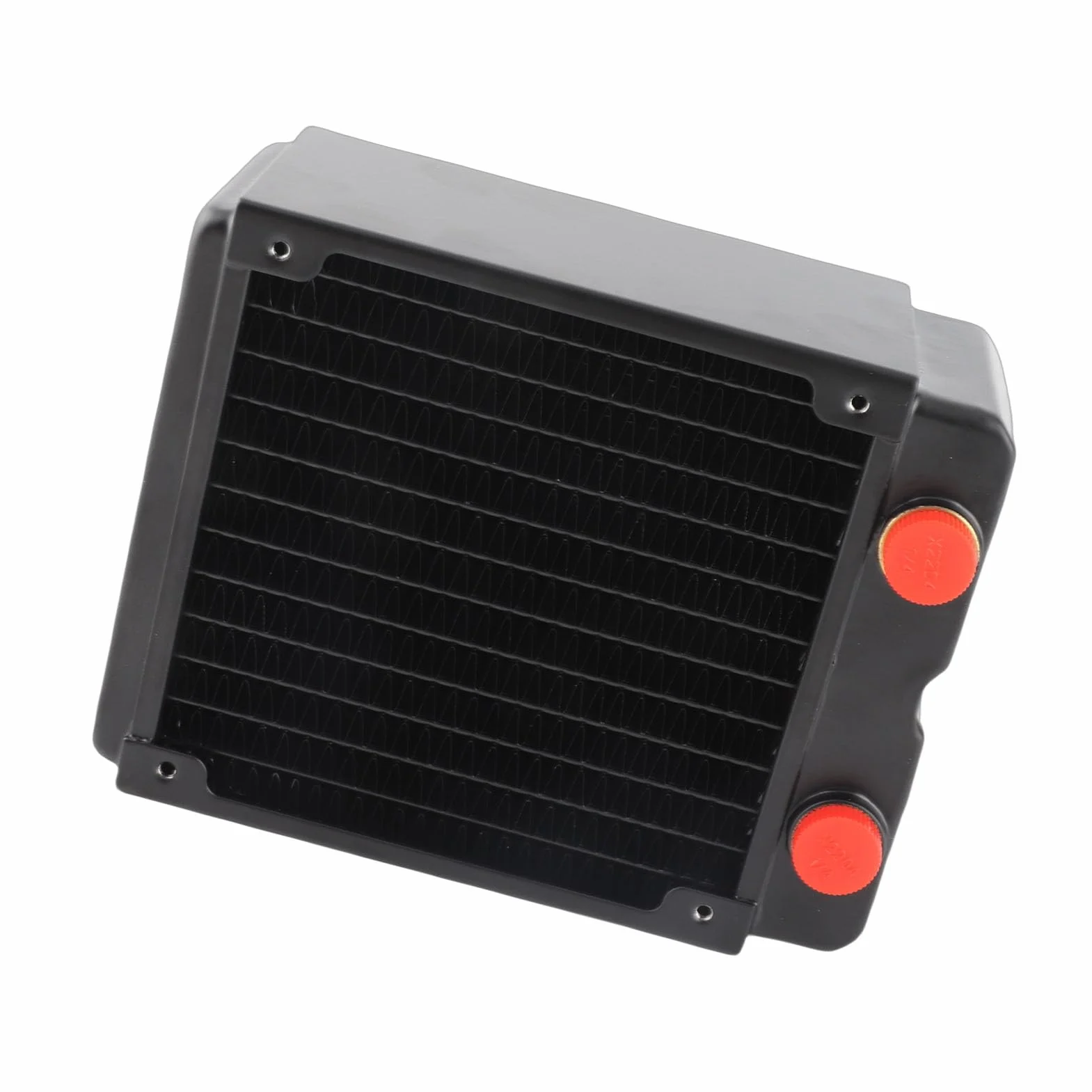 Acouto Chłodzenie Komputerowe Miedziany, 3-warstwowy, 12-rurowy Radiator do Chłodzenia Komputera PC 120 Mm G1/4 Przyspieszenie Wody Fas Chłodnica Komputera PC Radiator Chłodzenia Chłodnica Procesora