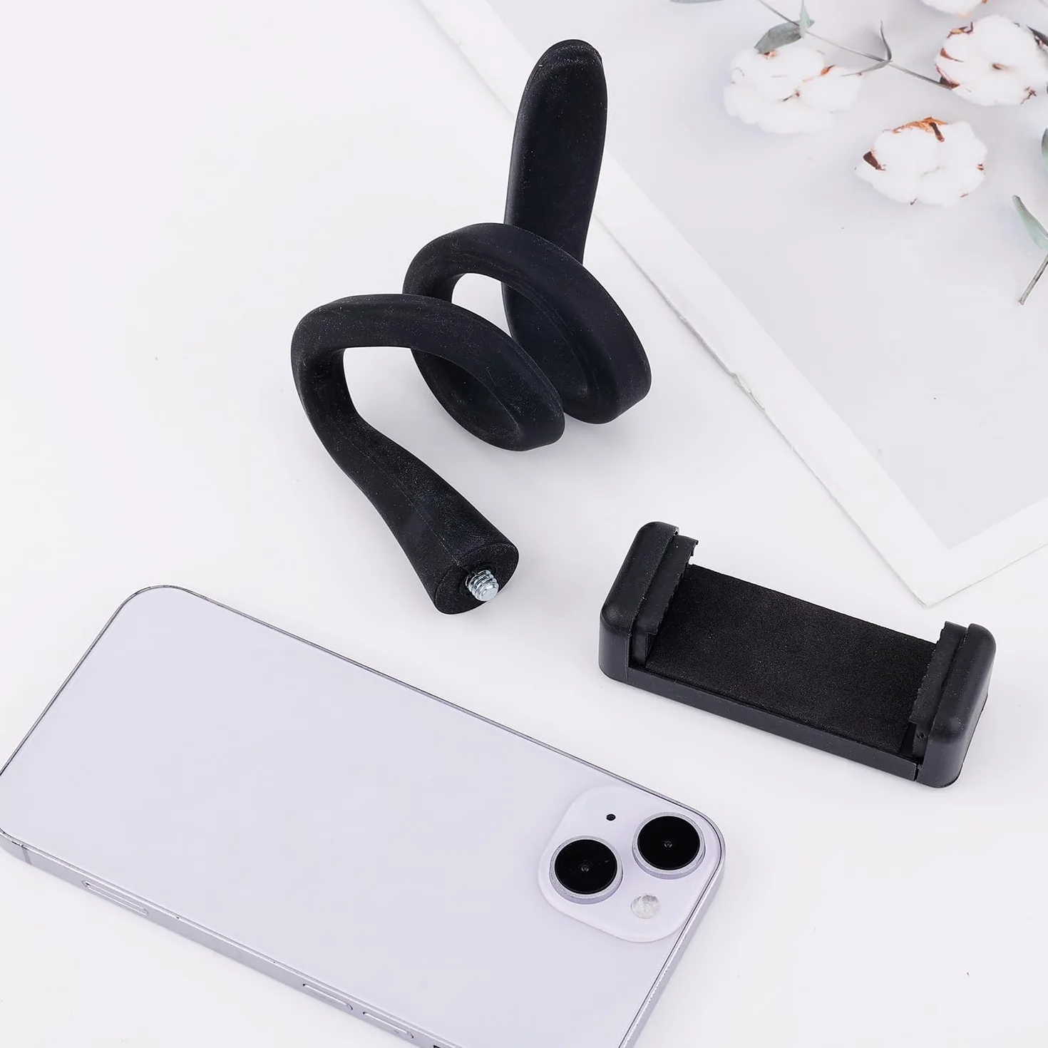 Elastyczny Uchwyt na Telefon do Wózka z Antyposlizgowym Zaciskiem GoPro