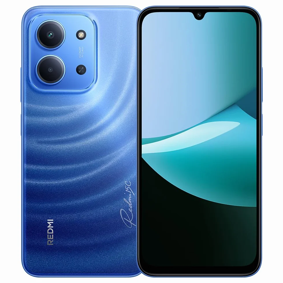 XIAOMI Redmi 15C, 4 GB + 128 GB, smartfon z ekranem 6,9" Dot Drop, aparatem 50 MP, procesorem Helio G81 Ultra i baterią 6000 mAh, niebieski (z ładowarką w zestawie)