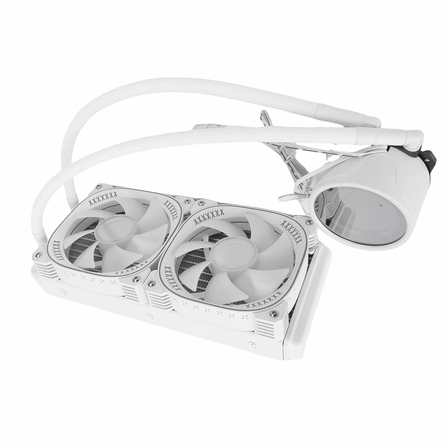 Chłodnica Cieczowa Procesora ARGB AIO 240 Mm, Chłodnica Wyświetlacza LCD 2.2, Płynna Procesora z Oświetleniem RGB, Idealna do Gniazd AM4 i AM5 (WHITE)