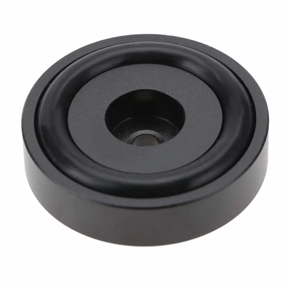 Garsent 4 szt. podkładki do wzmacniaczy, 40 x 10 mm, stop aluminium, uniwersalne, miedziane, kolce, podkładki, izolacja, piaskowanie, wzmacniacz, podkładki, stopy, czarne, 4 szt