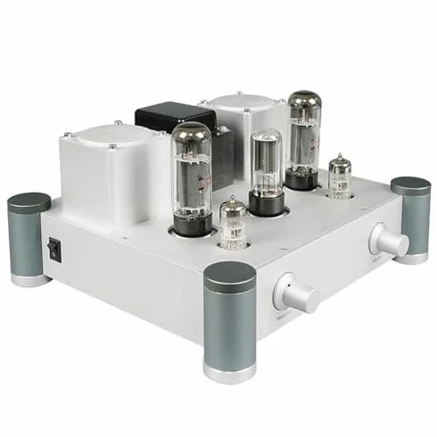 Wzmacniacz lampowy audio, wzmacniacz lampowy stereo HiFi Single Ended, moc audiofilska 10 W*2, obudowa w całości wykonana ze stopu aluminium do głośników i sprzętu audio