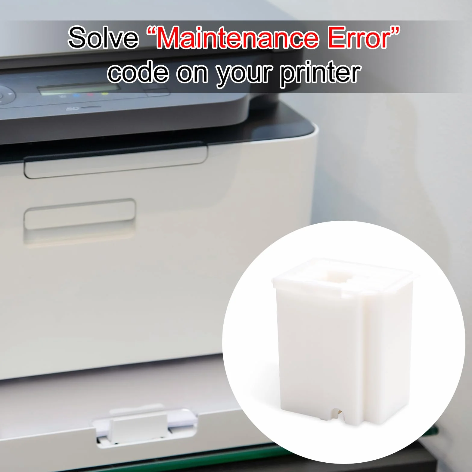 2 szt. Wymiana Pojemnika na Zuzyty Tusz Kompatybilna z EPSON Ecotank ET-2800 ET-2803 ET-4800 ET-2400 ET-2720 ET-4700 ET-2711 L3110 L3250 L3150 L3210 Drukarkami z Gabka Pochlaniajaca