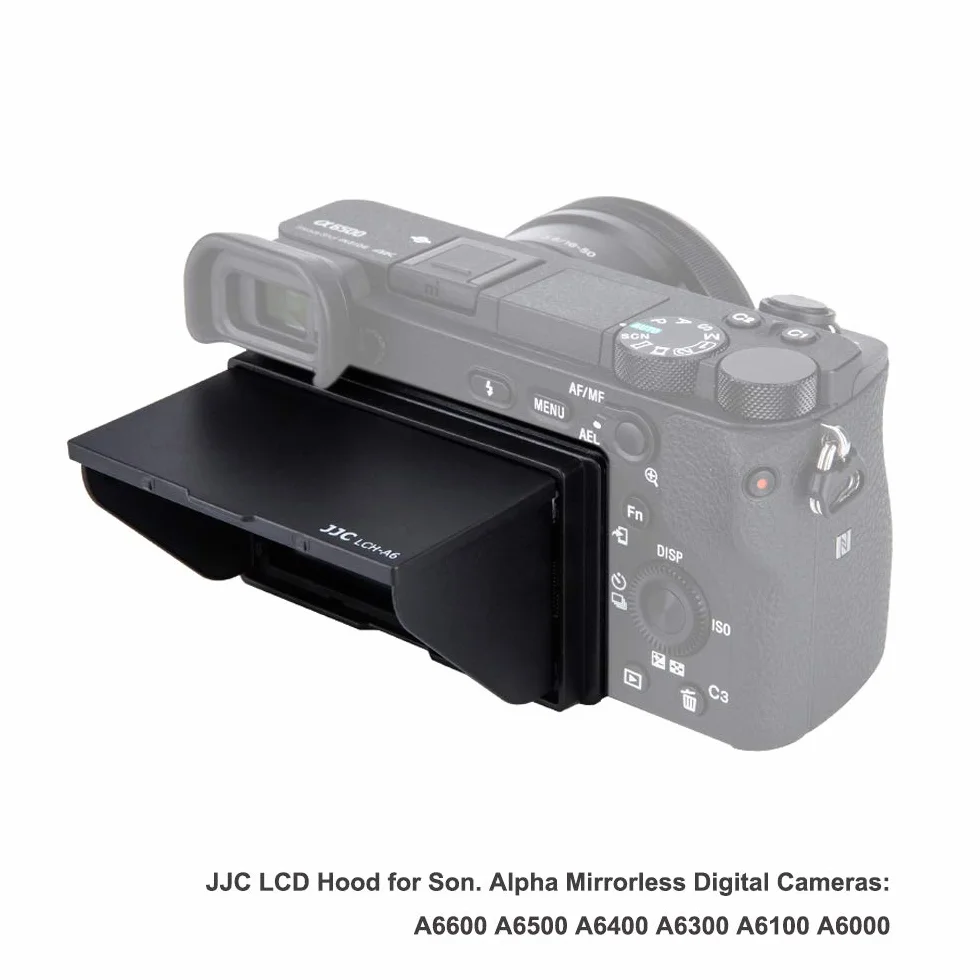 JJC Osłona LCD do aparatu Sony A6600 A6500 A6400 A6300 A6100 A6000 | Antyodblaskowy do osłony przeciwsłonecznej na zewnątrz