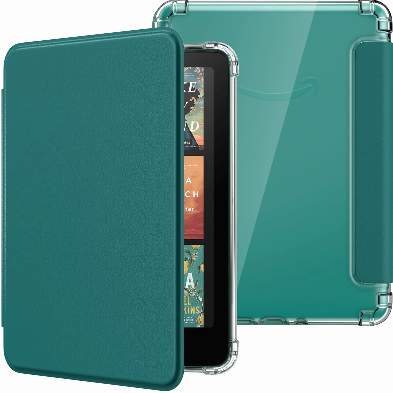 MoKo Case for All-new 7" Kindle Paperwhite 12th Gen 2024& Colorsoft 2024/2025, Ultra Clear Soft Flexible Transparent TPU Back Cover Light Shell with Auto Wake/Sleep, Not fit Kob & BOOX, Jade Green
