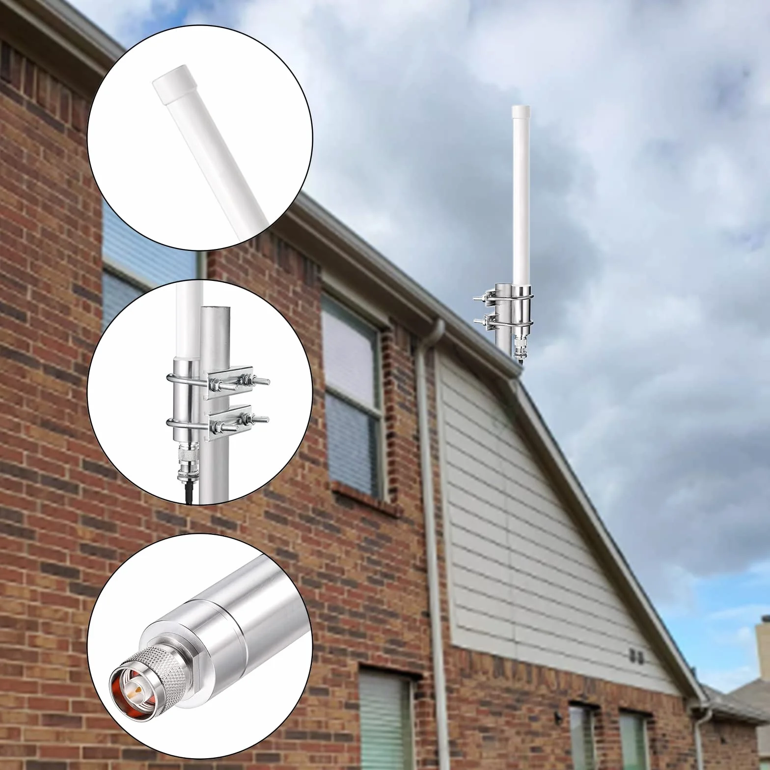 Antena LoRa 868 MHz Outdoor 3dBi 40 cm, RAK włókno szklane antena z przedłużaczem 3 m, wzmacniacz sygnału WiFi, do RAK Nebra Bobcat HNT SyncroBit LoraWan Gateway Lora moduł repeater