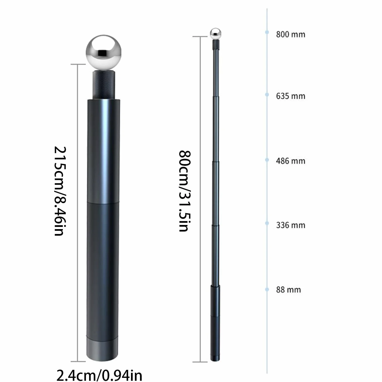 Selfie Stick Golfowy Przenośny stabilny stop analizator kamera telefon | Monopod golfowy selfie stick z kołkiem do ziemi Pomoc Treningowa Dla Vlogerów I Amatorów