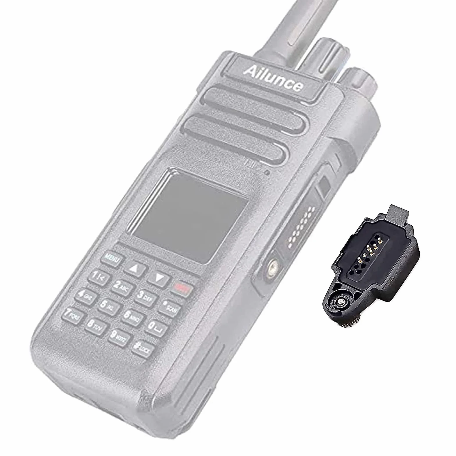 Retevis Walkie Talkie, adapter audio, konwerter audio, kompatybilny z Ailunce HD1 DMR Radio Retevis RT648 RT82 RT29 Motorola GP328Plus Walkie Talkie (1 szt.)