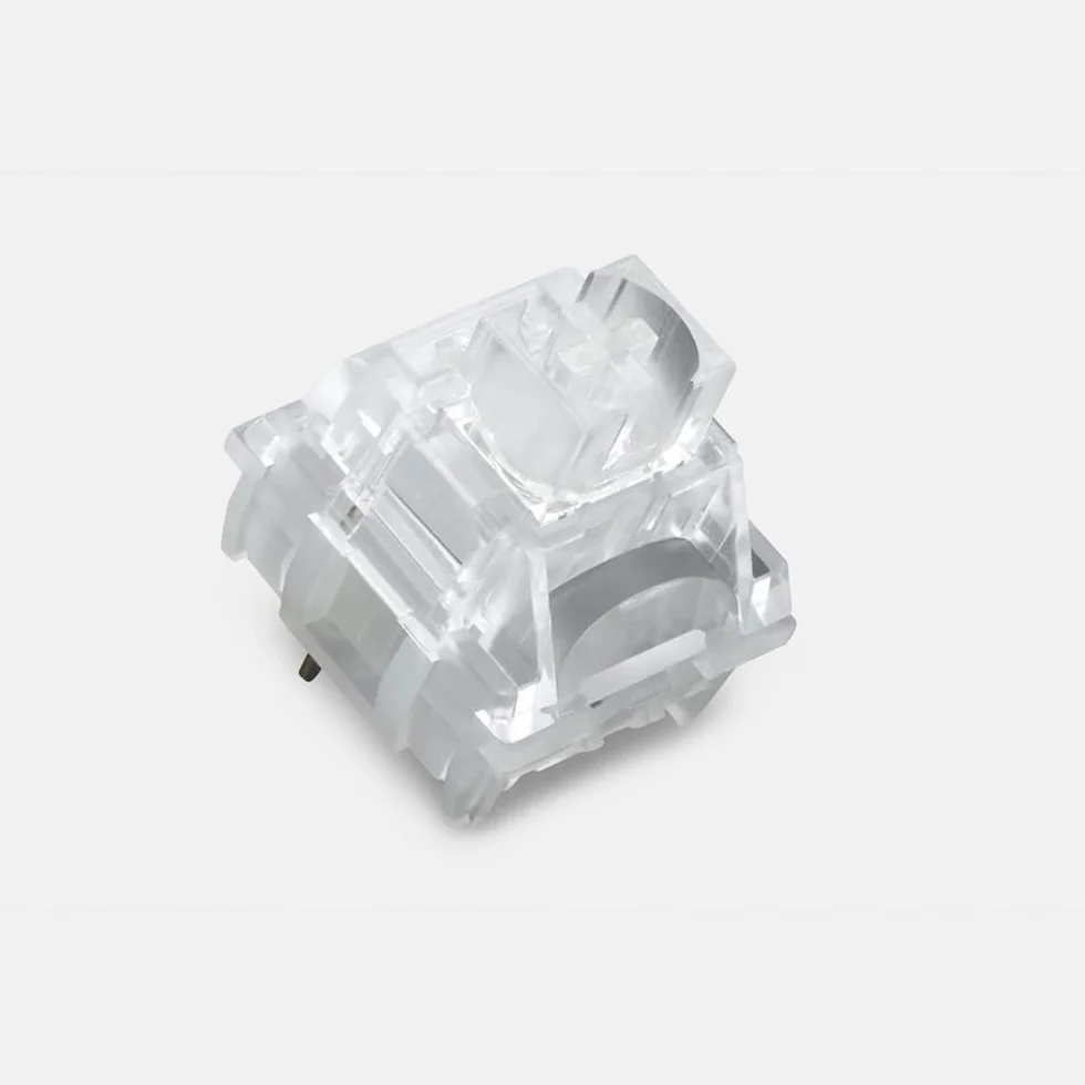 TTC Frozen Silent V2 przełącznik, przezroczysty RGB wstępnie nasmarowany, cichy, liniowy przełącznik klawiatury mechanicznej (70 szt.)