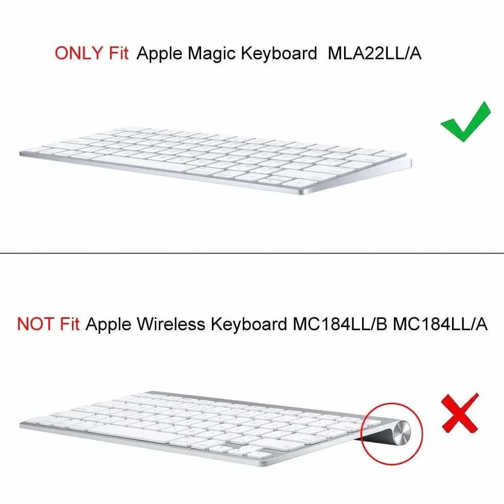 Fintie Etui do noszenia kompatybilne z Apple Magic Keyboard (MLA22LL) - wąskie, lekkie etui ochronne, funkcja stojaka, kompatybilne z iPhone/iPad Pro/Air/Mini/iMac, czarne