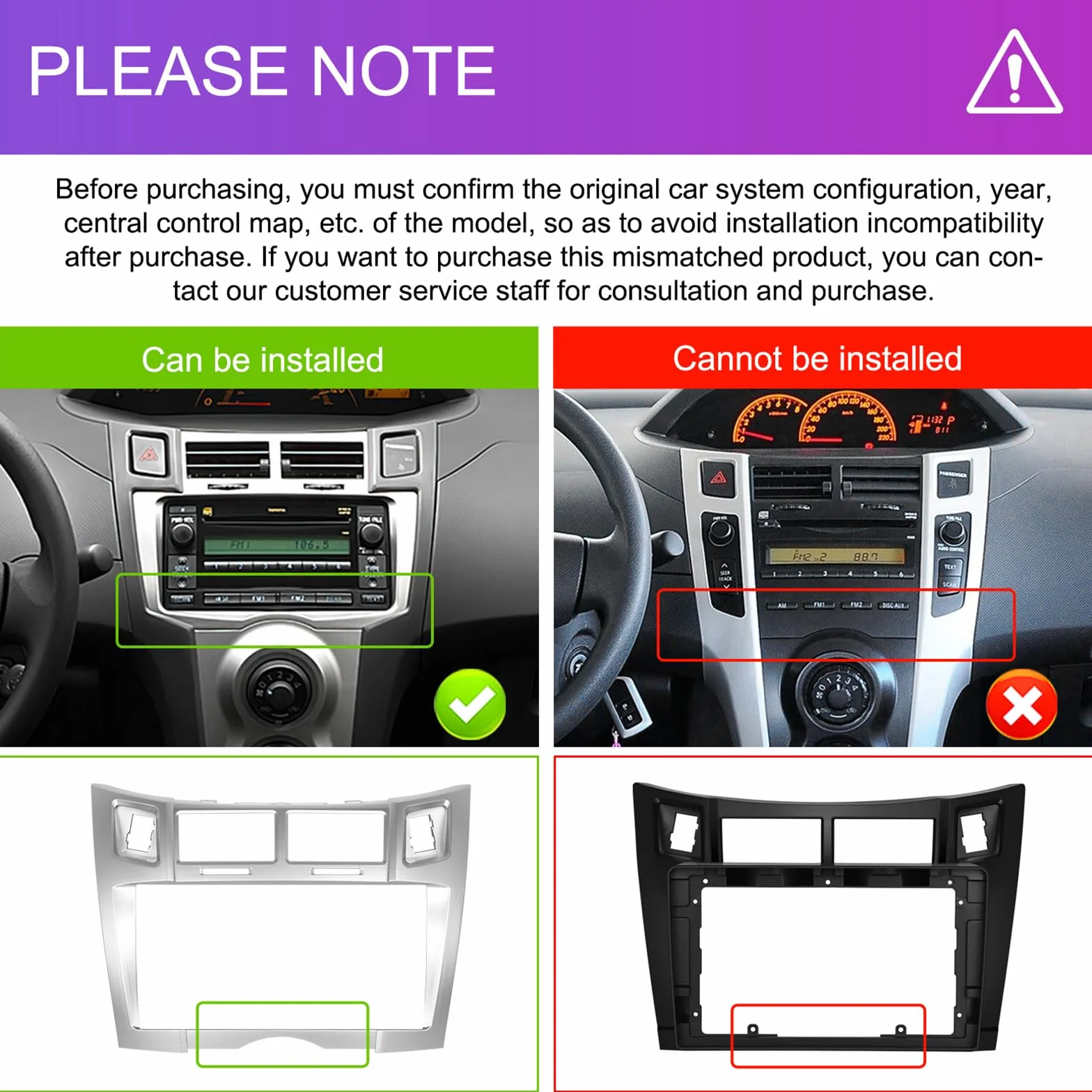 CAMECHO 4+64G Android 15 radio samochodowe do Toyota